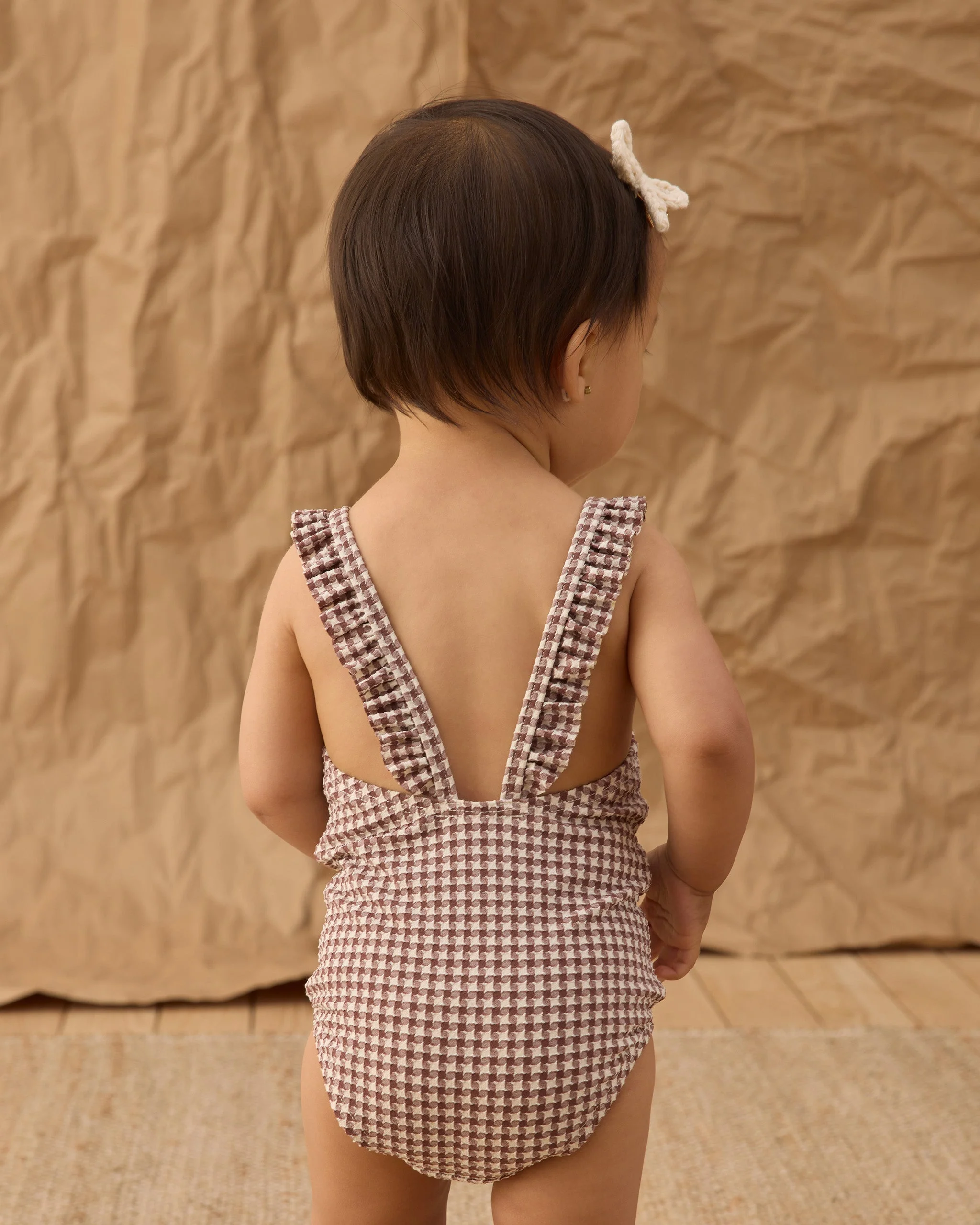 Positano One-Piece Chocolate Houndstooth - Image 4