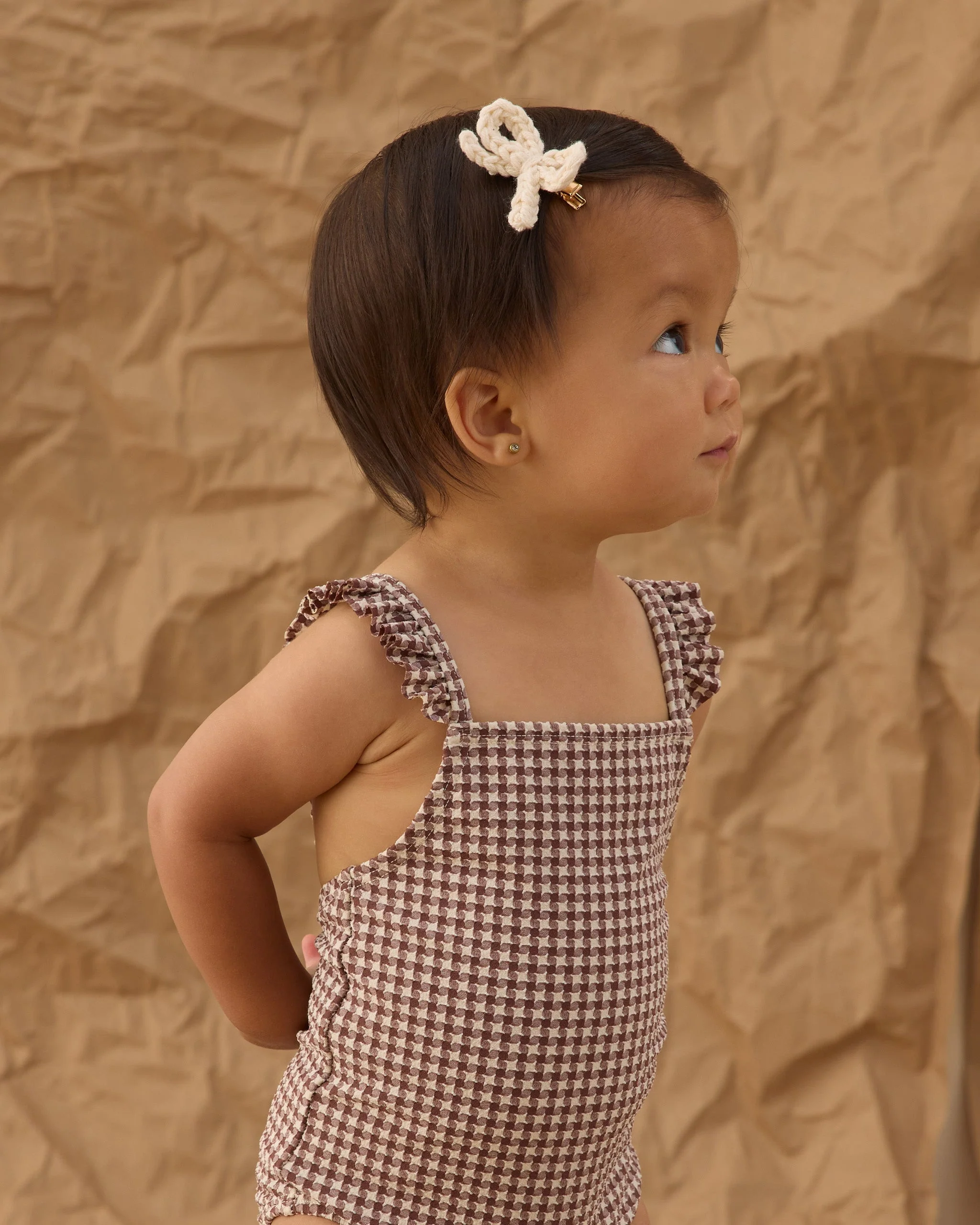 Positano One-Piece Chocolate Houndstooth - Image 5