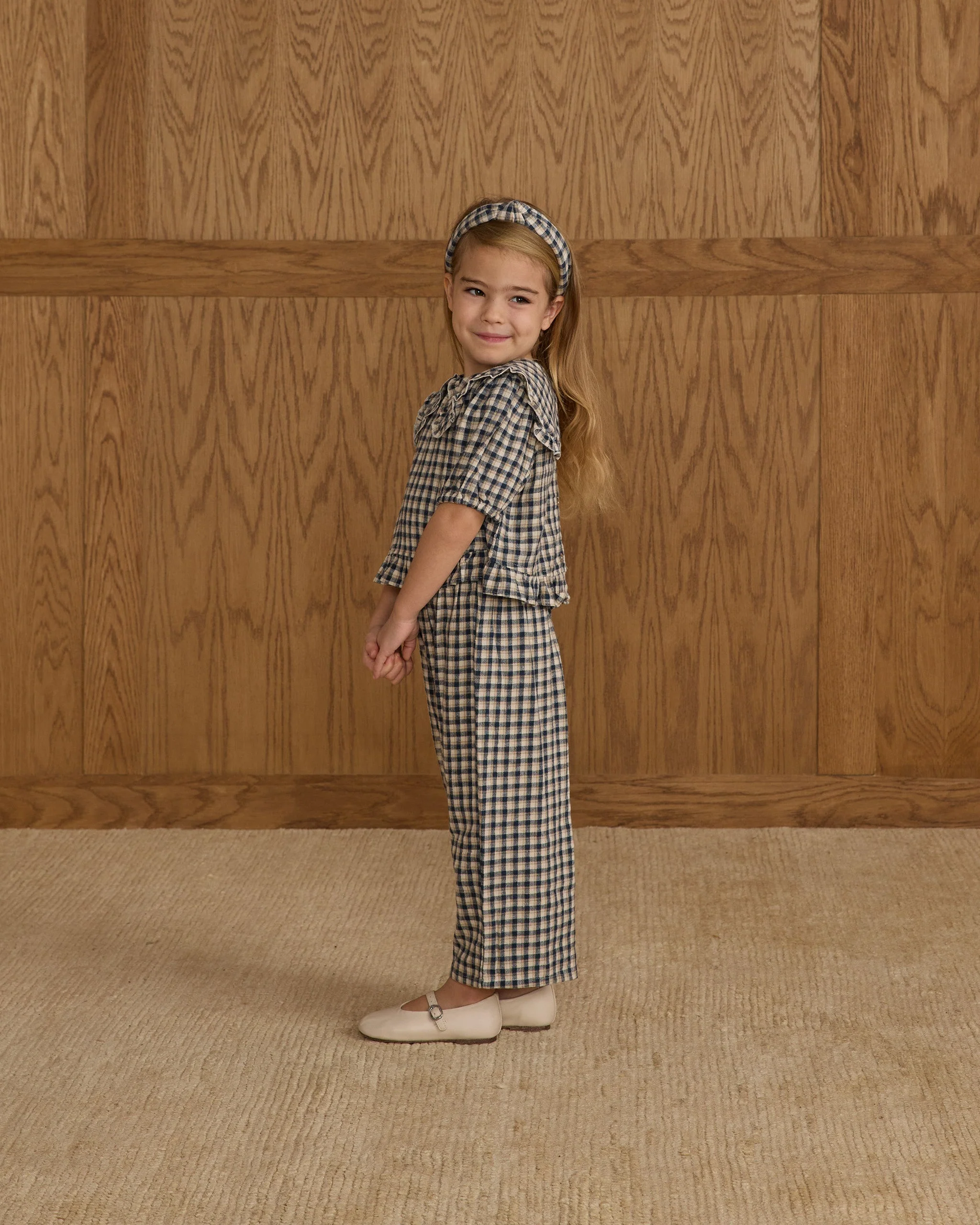 Prairie Blouse || Navy Check - Image 5