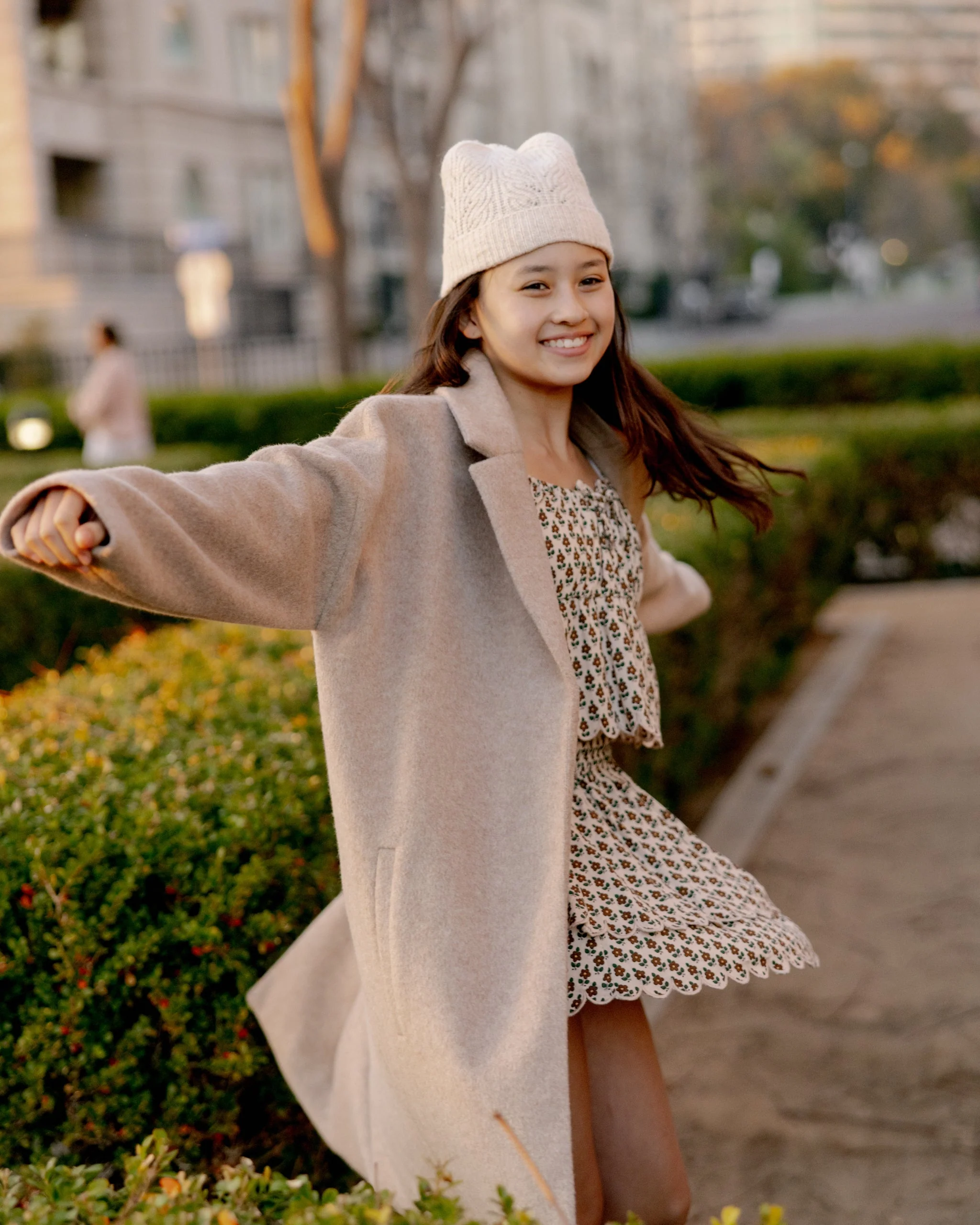 Presley Longline Coat || Camel - Image 2