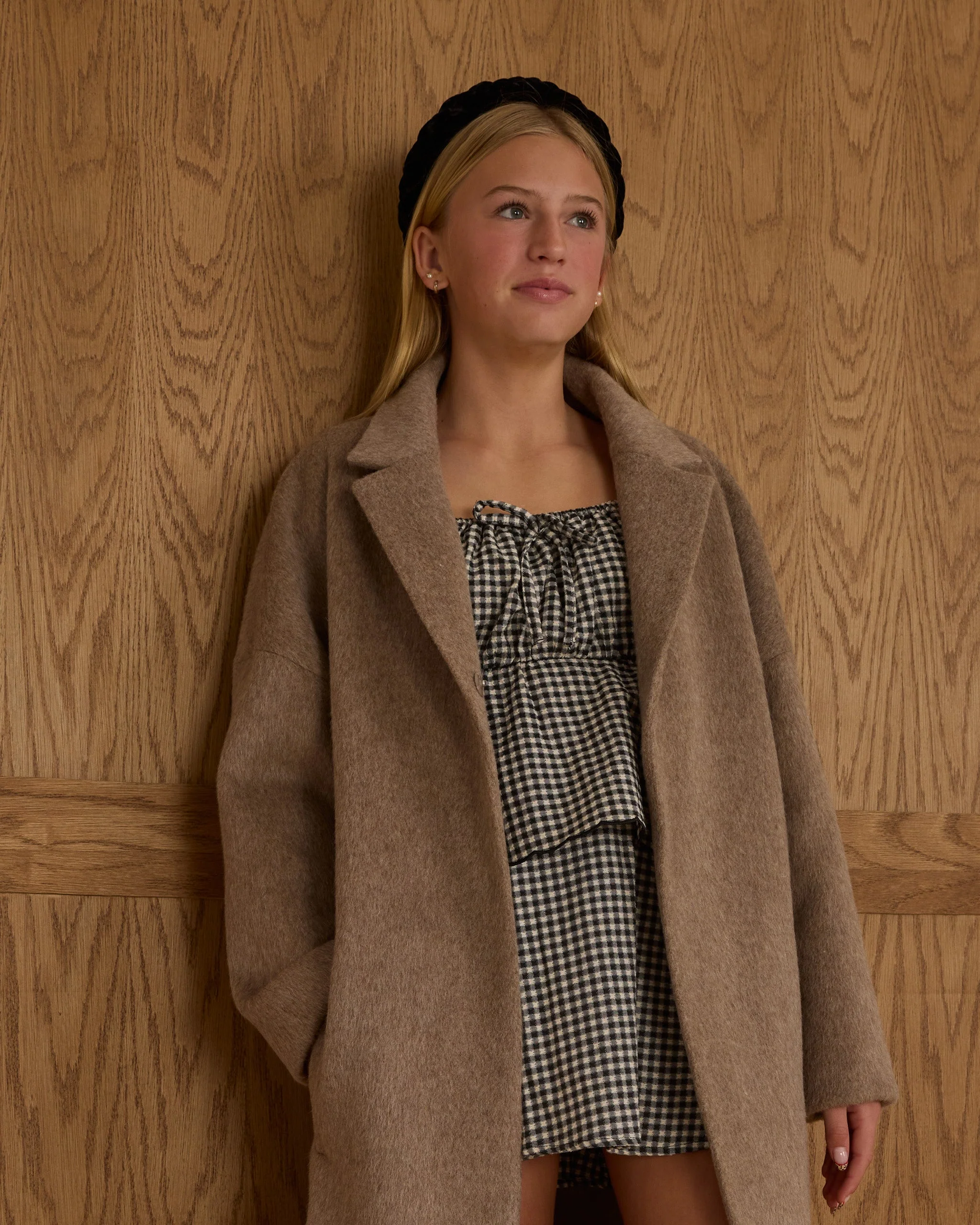 Presley Longline Coat || Camel - Image 3