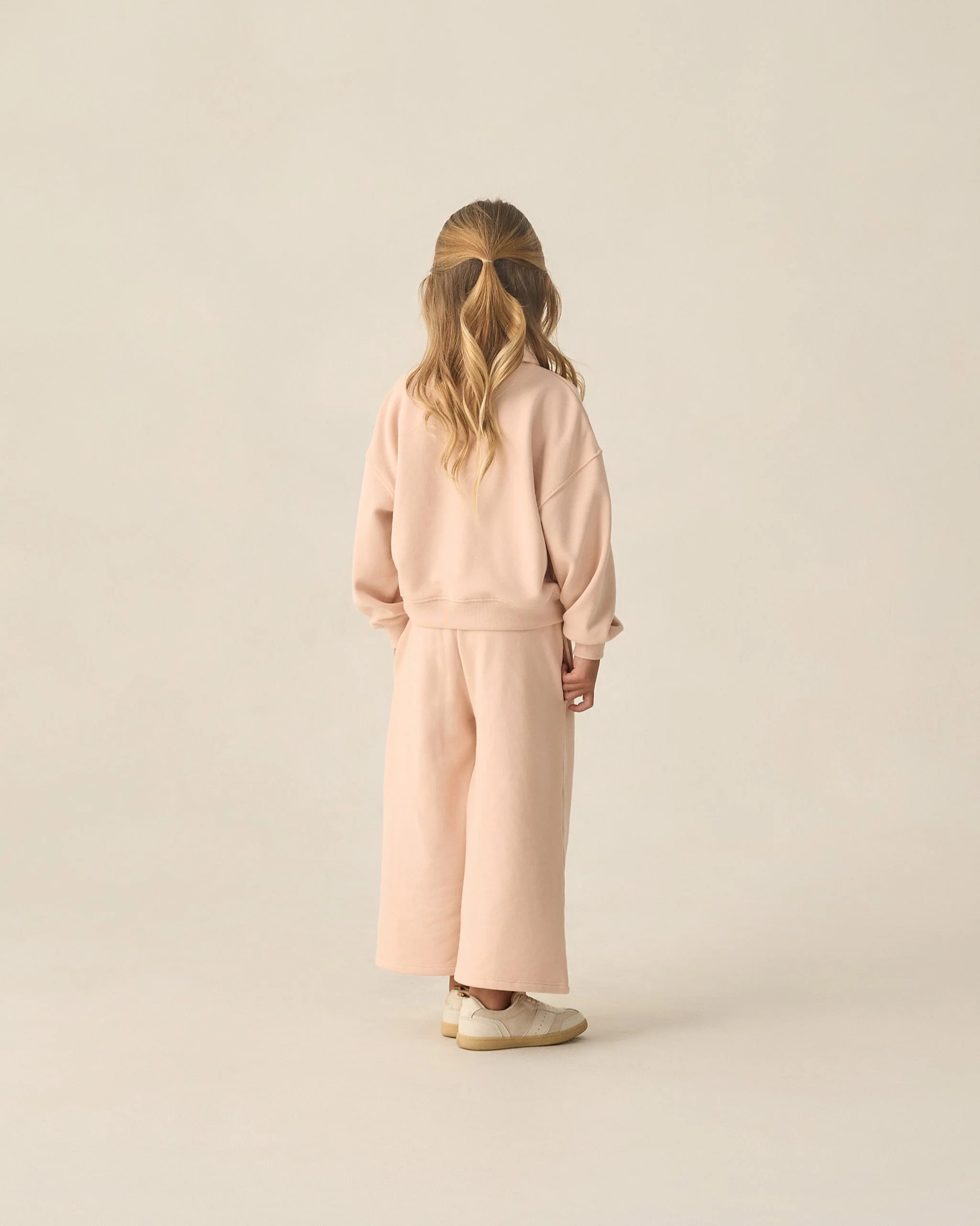 Quarter Zip Sweatshirt Blush - Image 3