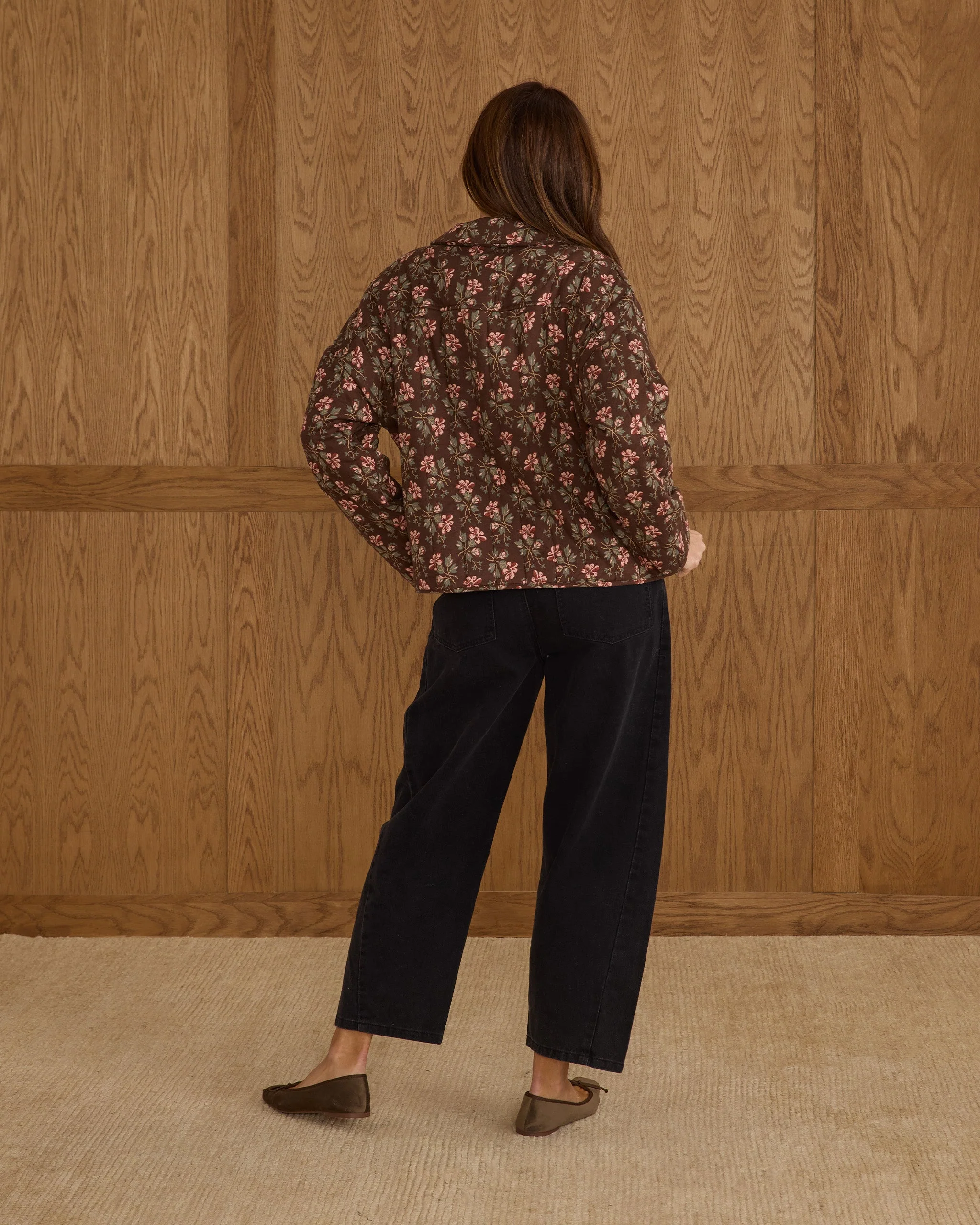 Quilted Collar Jacket | Winter Floral - Image 2