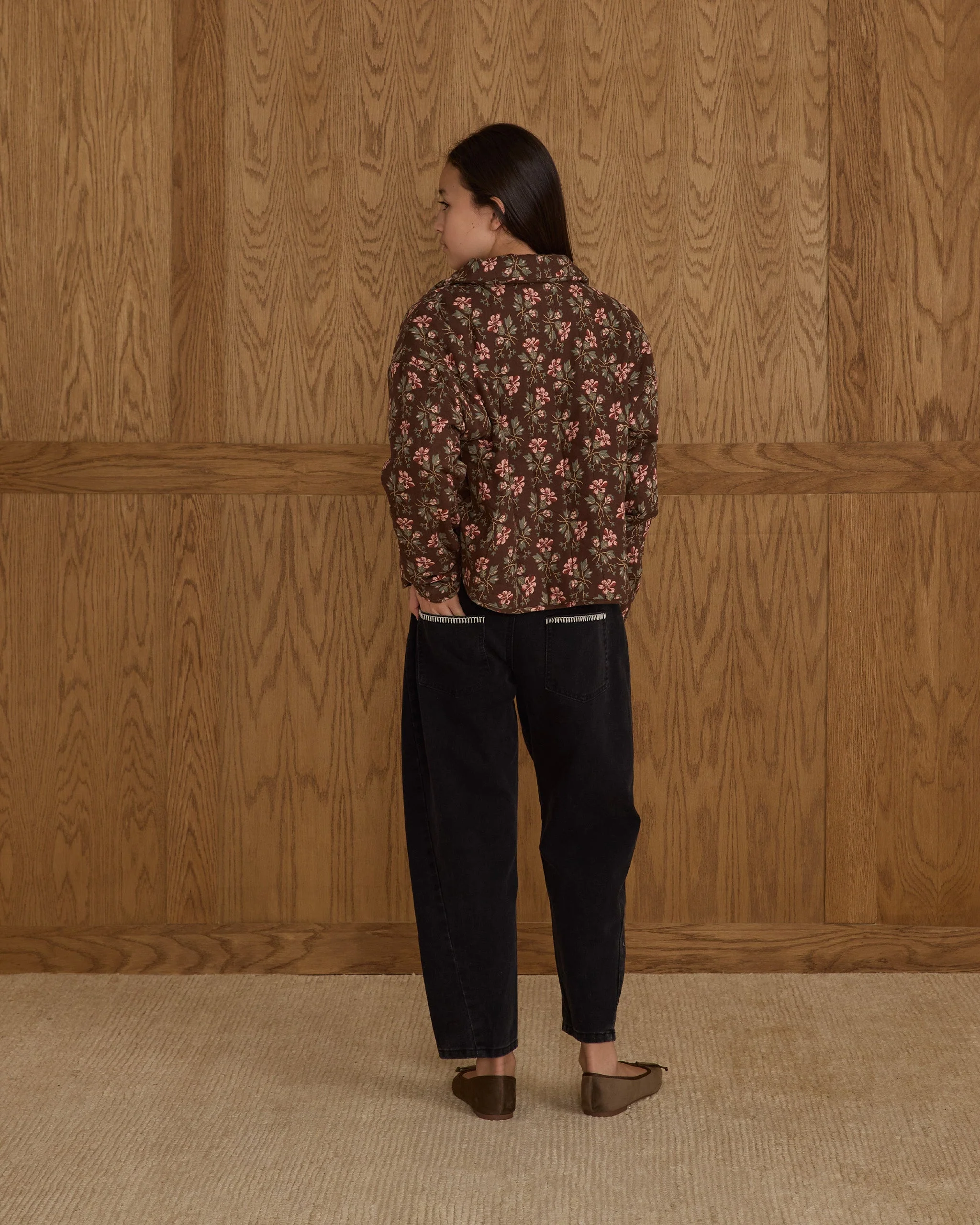 Quilted Collar Jacket || Winter Floral - Teen - Image 2
