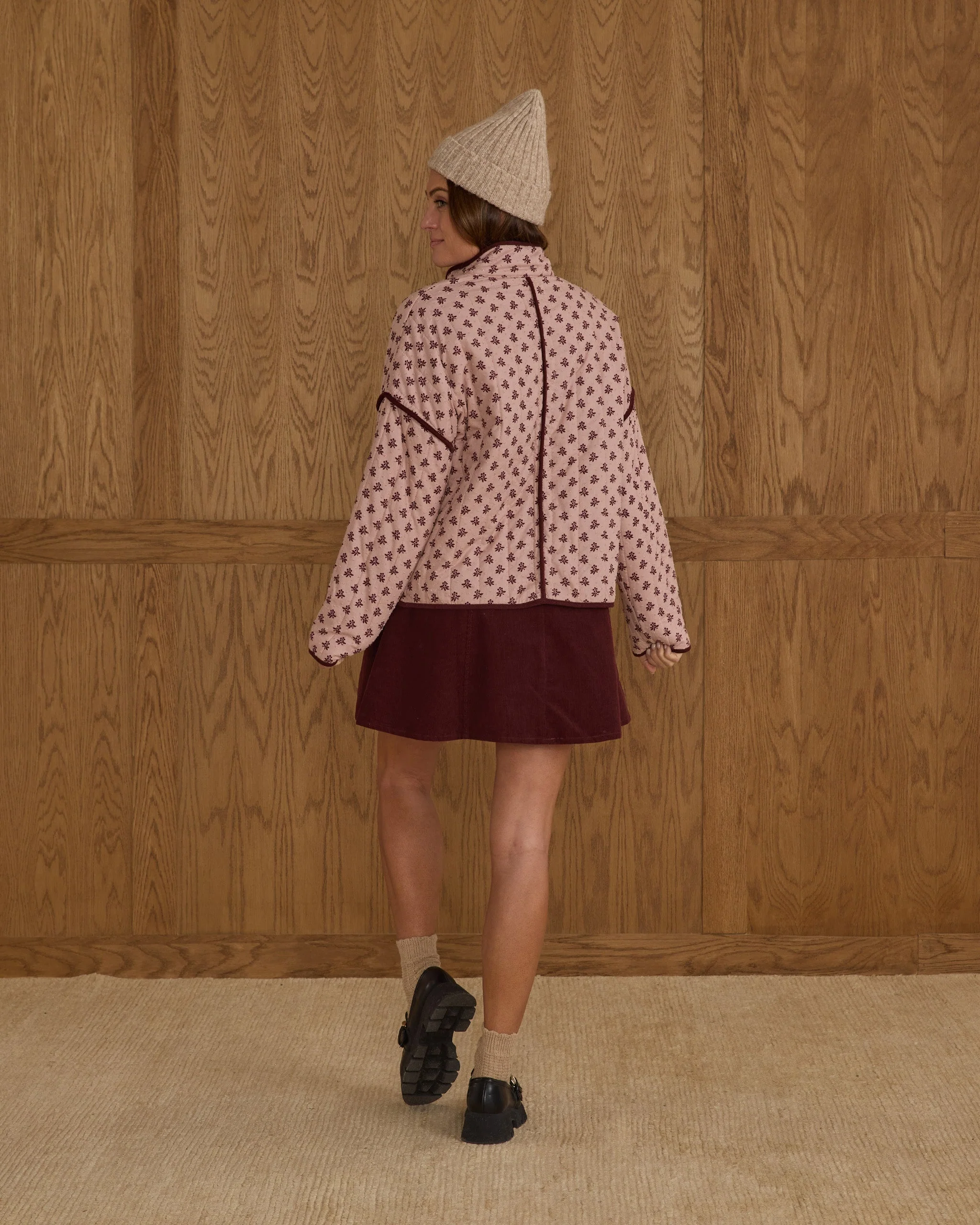 Quilted Jacket | Blush Fleur Teen - Image 2