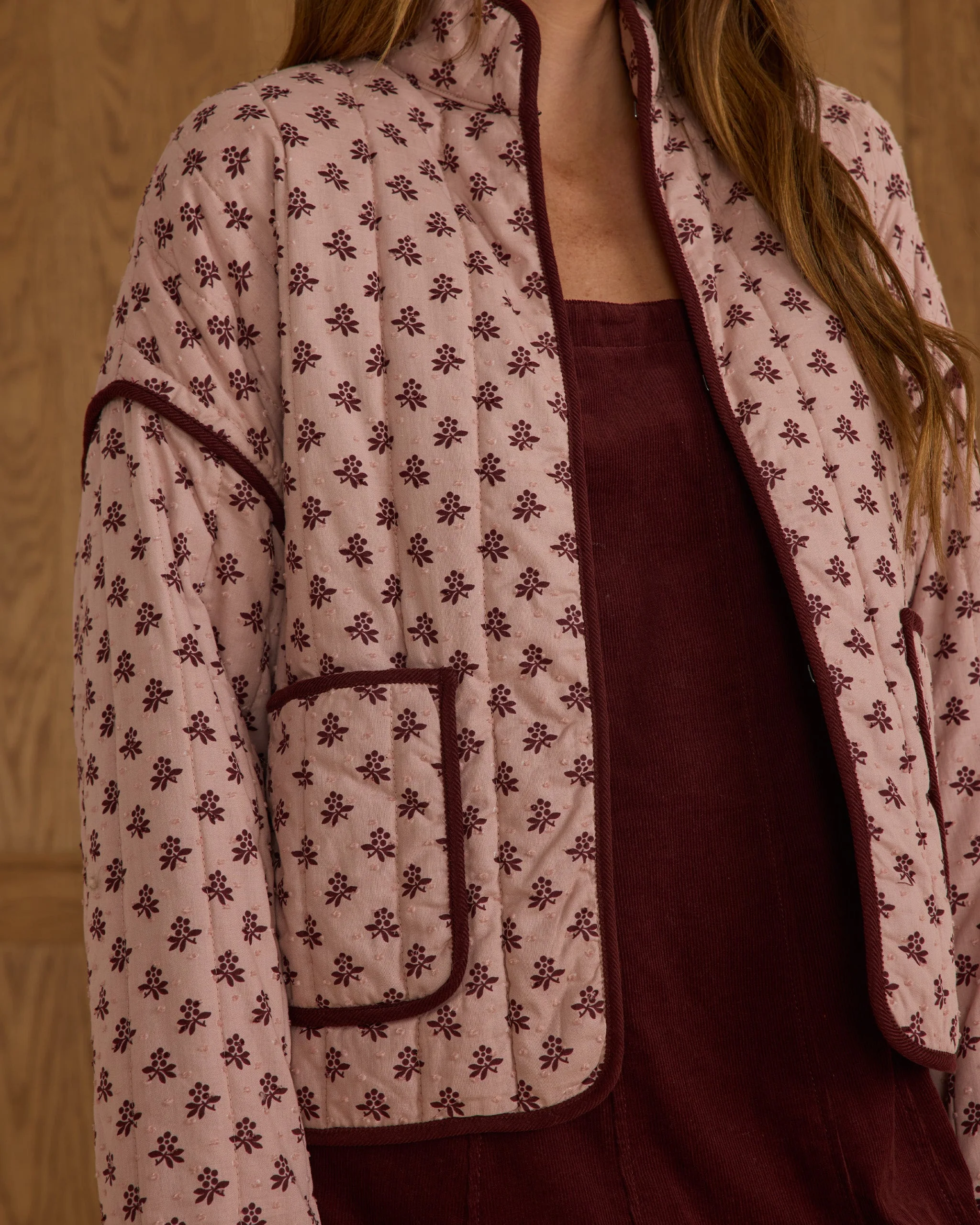 Quilted Jacket | Blush Fleur Teen - Image 3