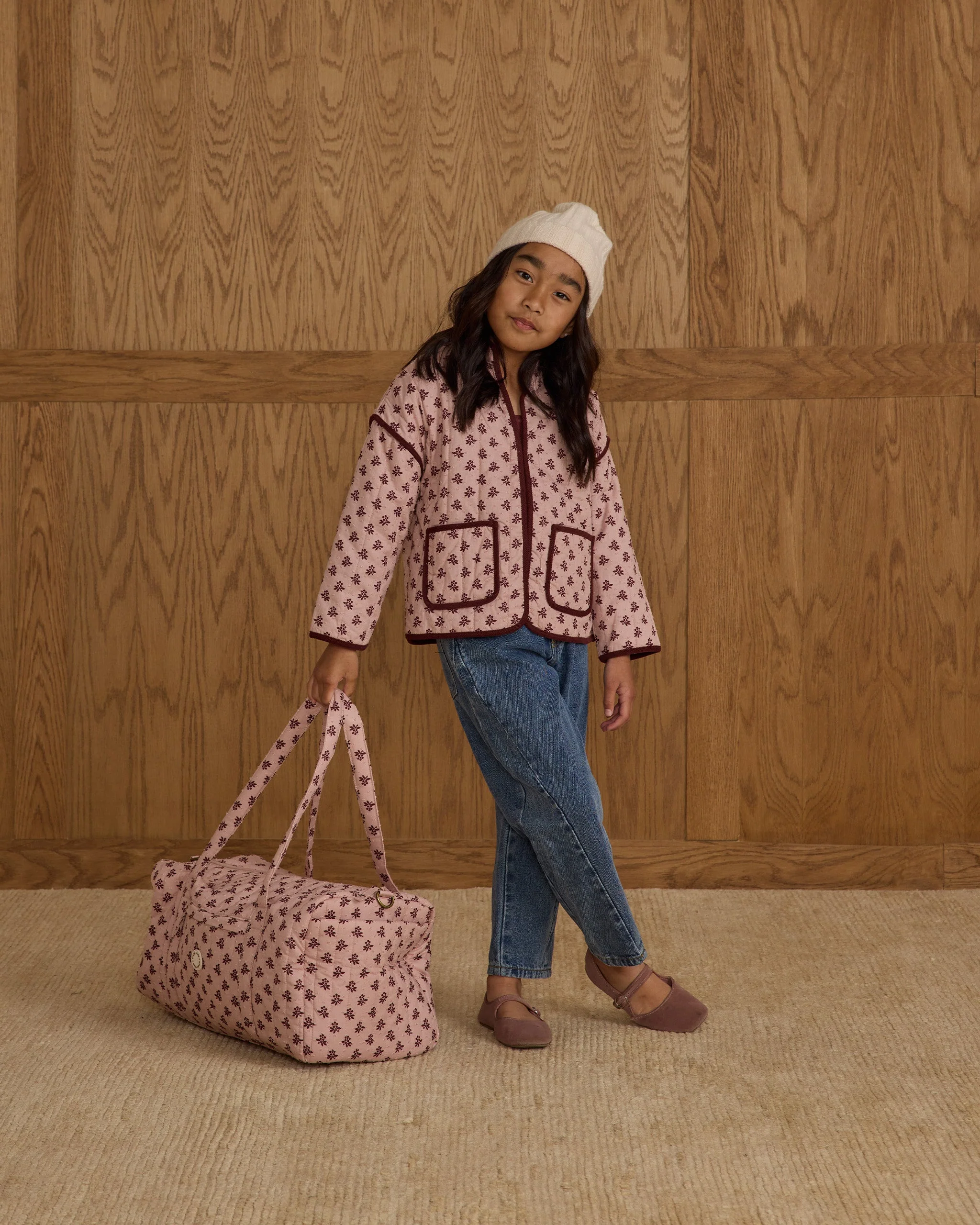 Quilted Jacket || Blush Fleur - Image 4