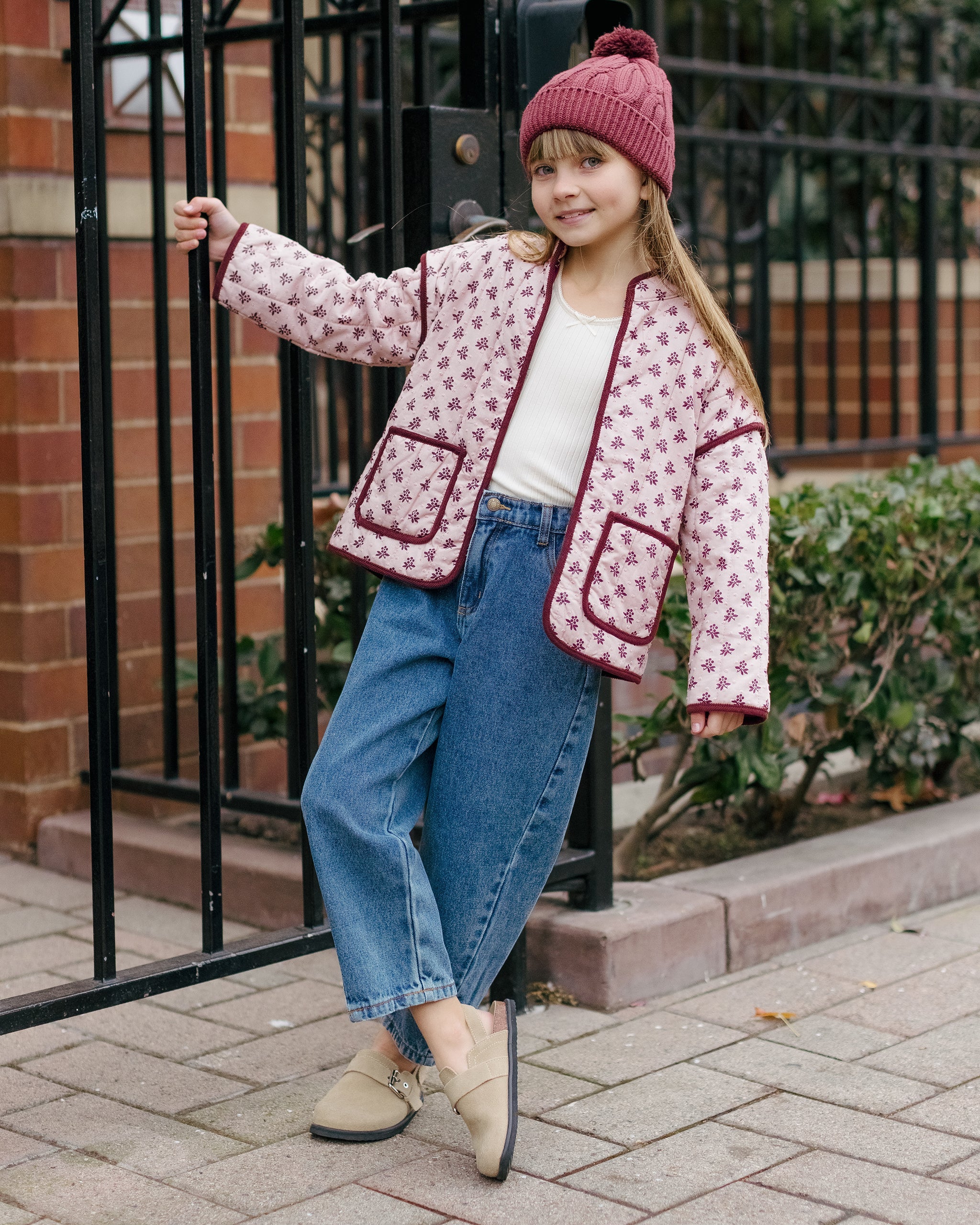 Quilted Jacket || Blush Fleur - Image 5