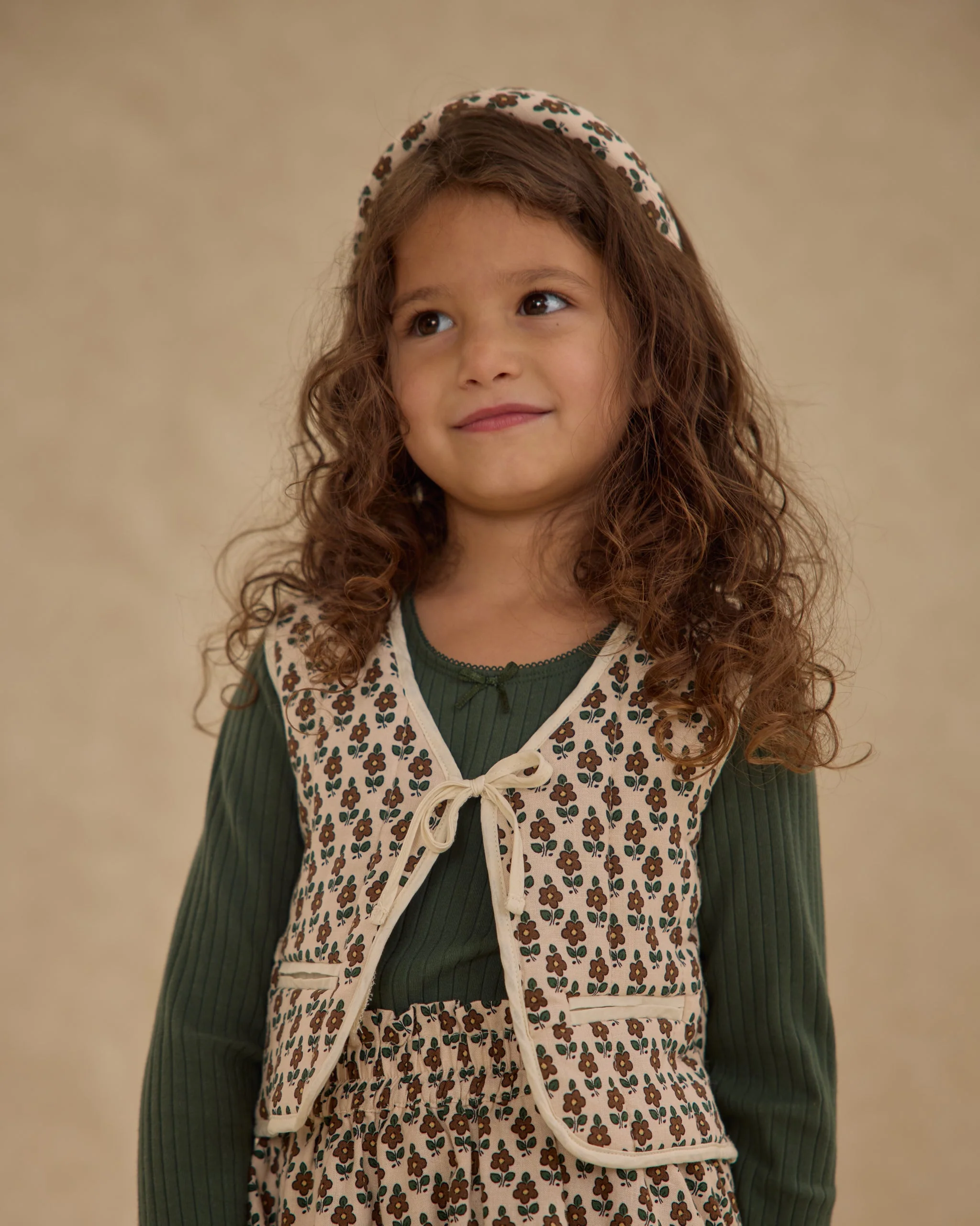 Quilted Vest || Harvest Floral - Image 2