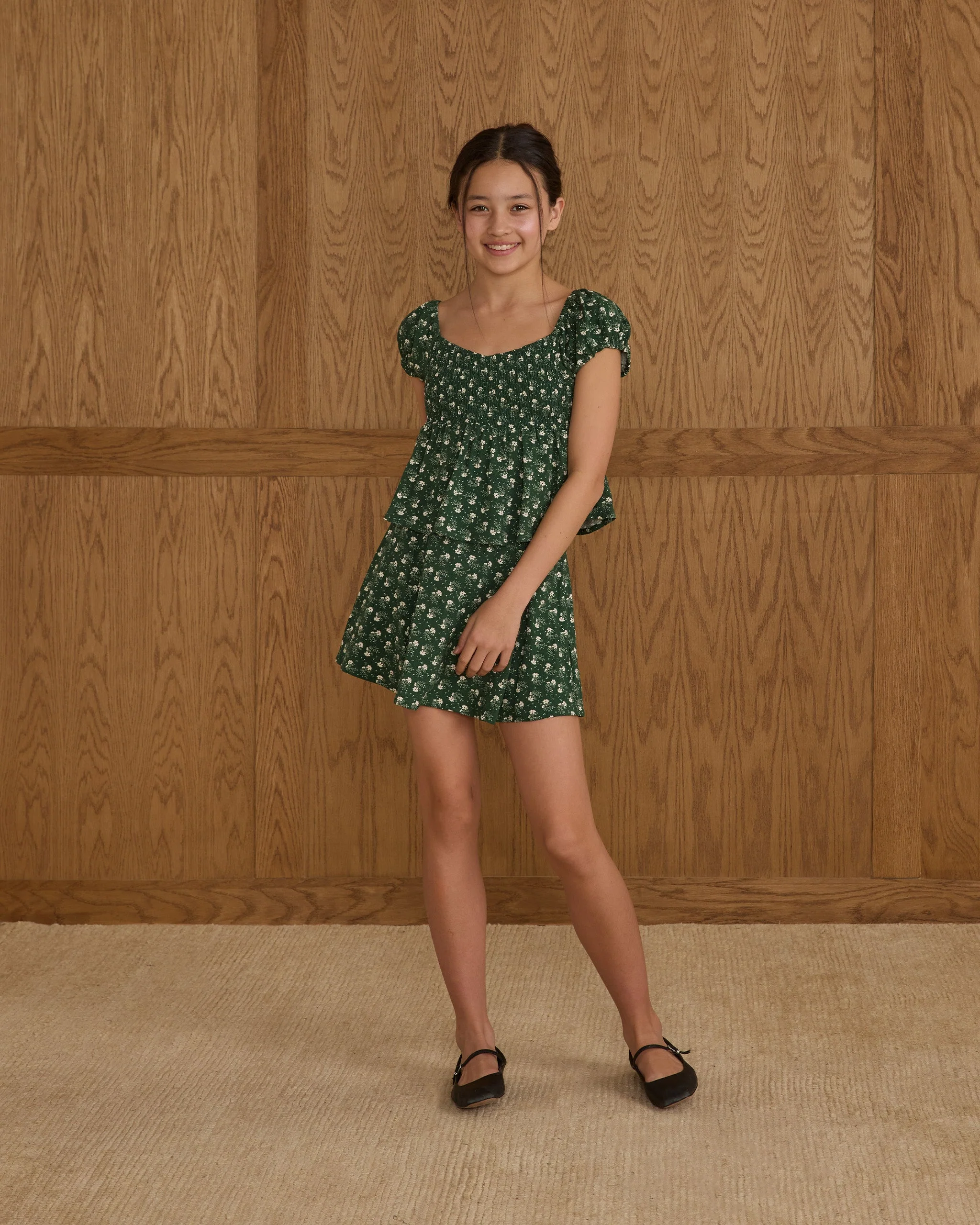 Rachel Skirt || Green Ditsy - Image 7