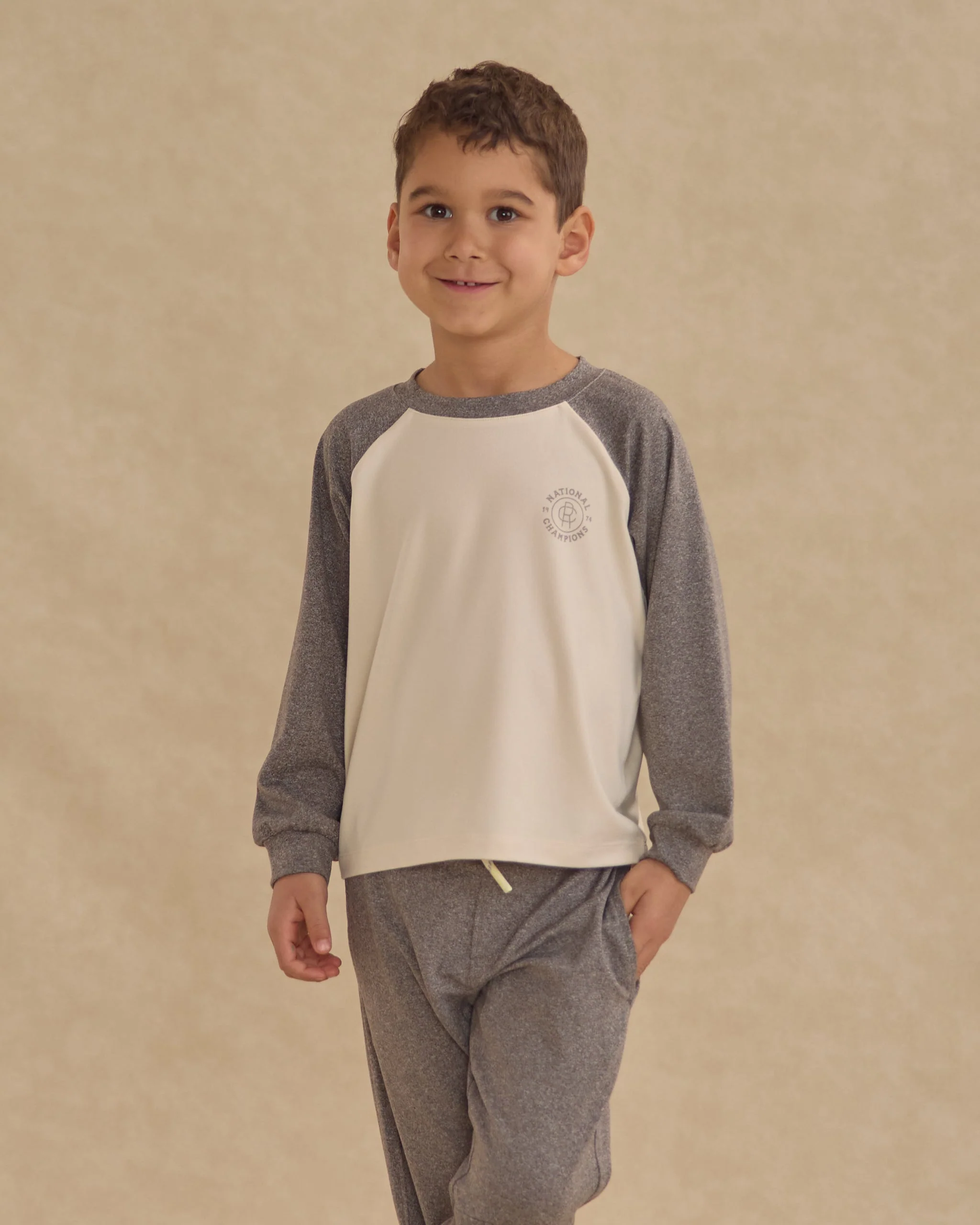 Raglan Tee || Heathered Grey - Image 2