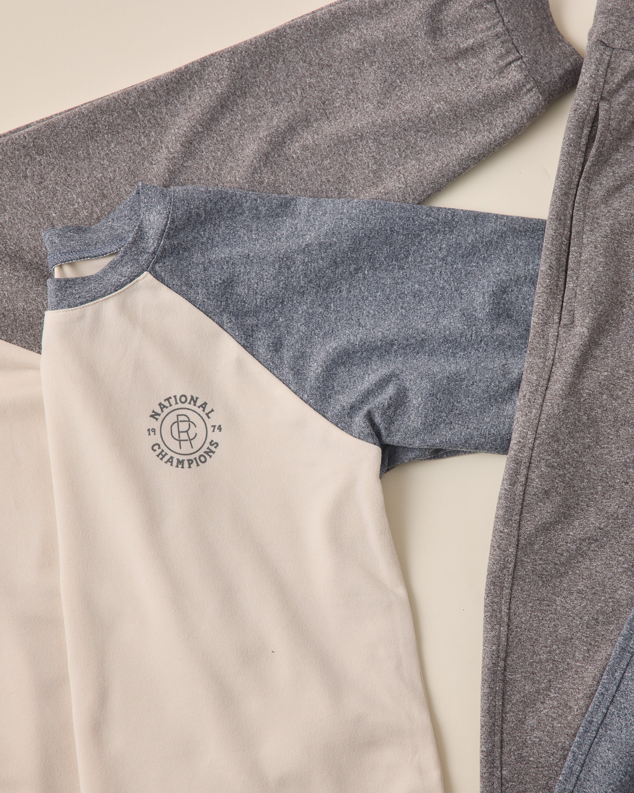 Raglan Tee || Heathered Navy - Image 4