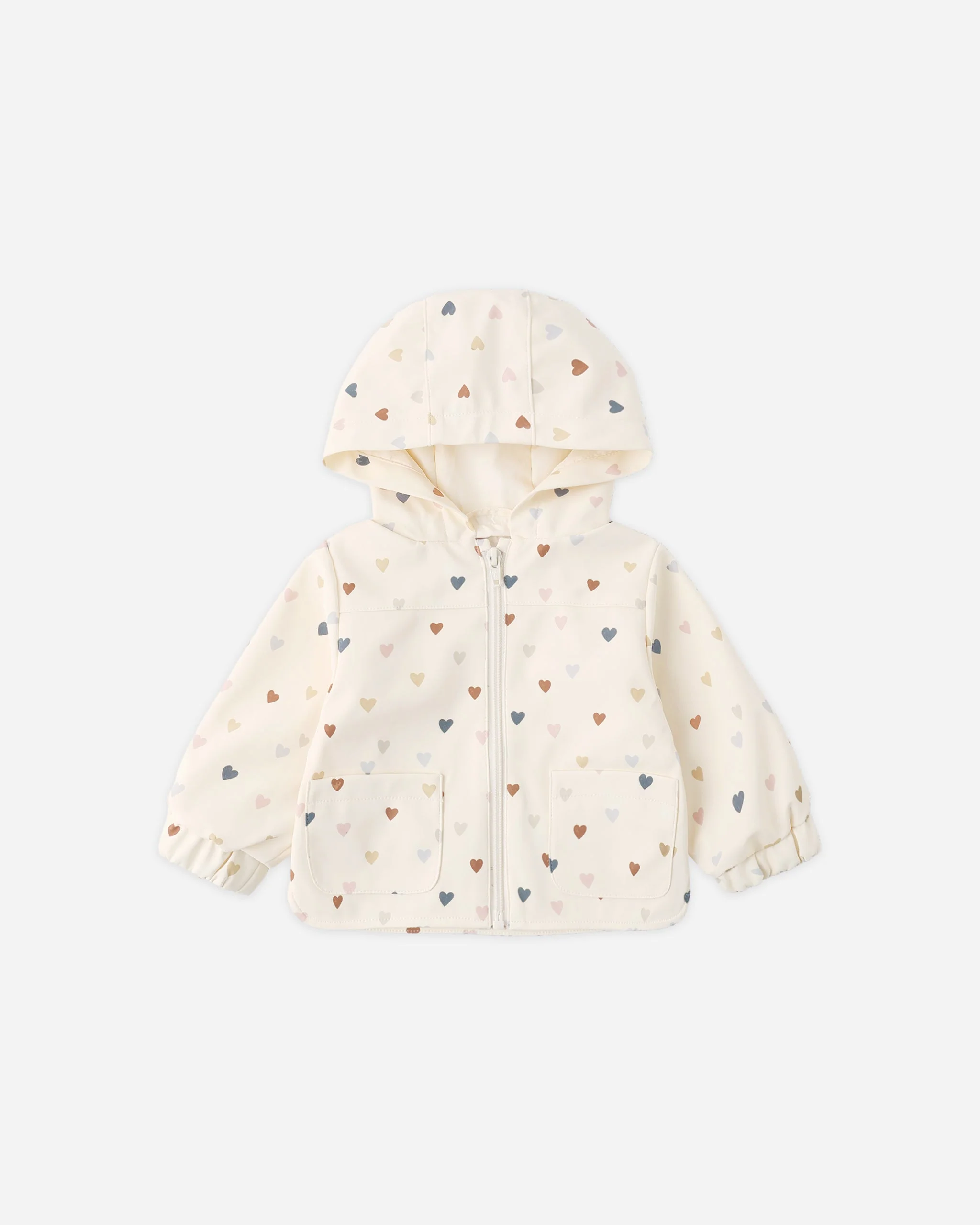 Rain Coat Confetti Heart Small