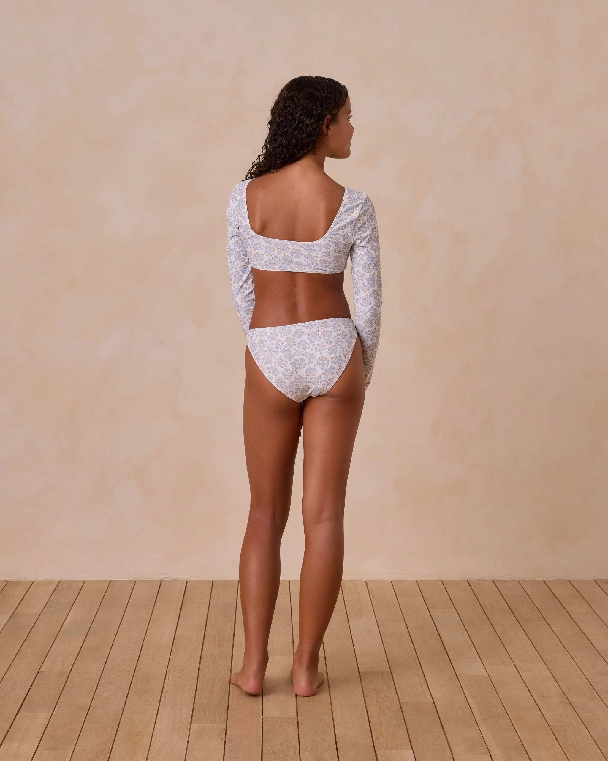 Rashguard Bikini Set || Blue Ditsy - Image 6