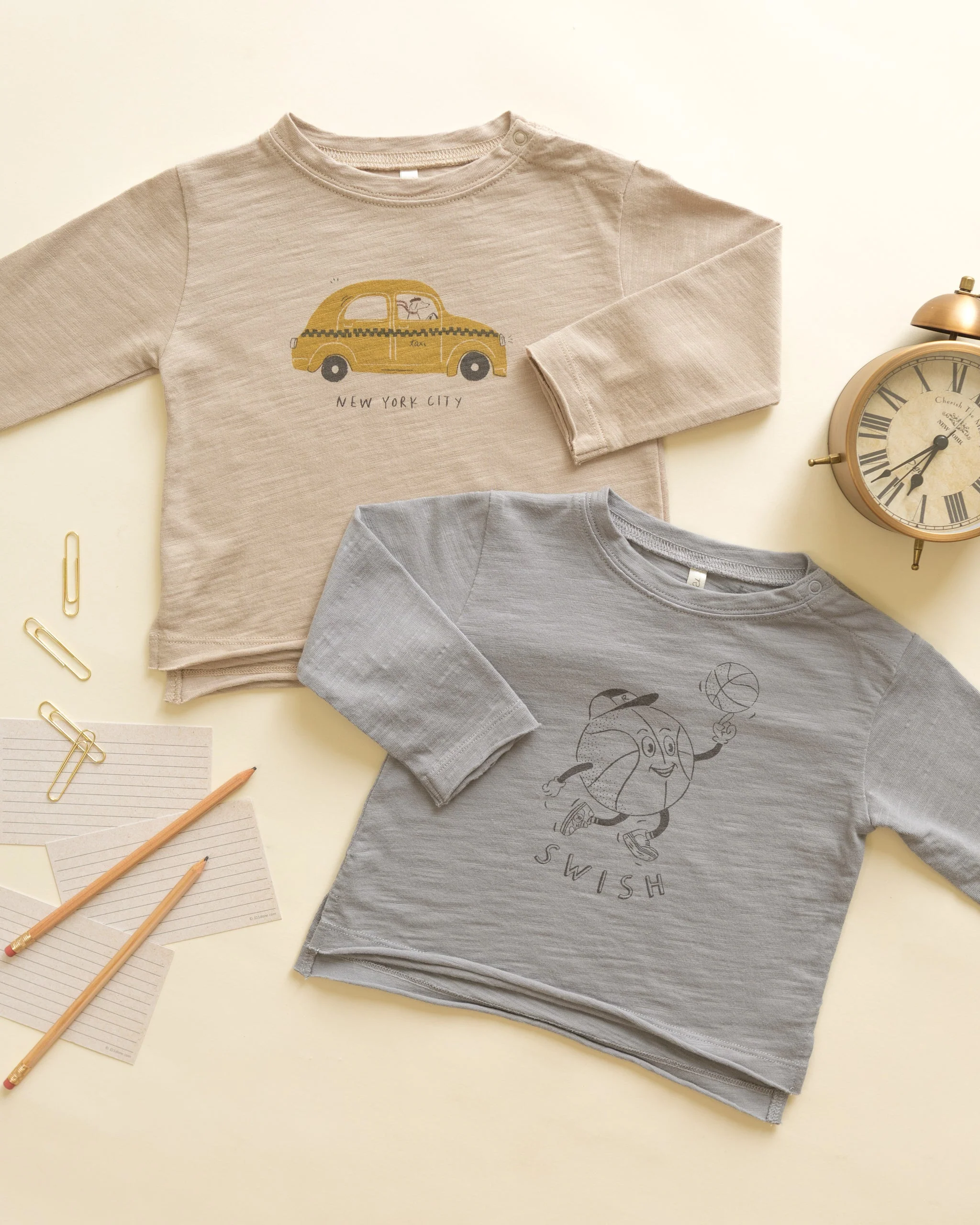 Raw Edge Long Sleeve Tee || Taxi - Image 6