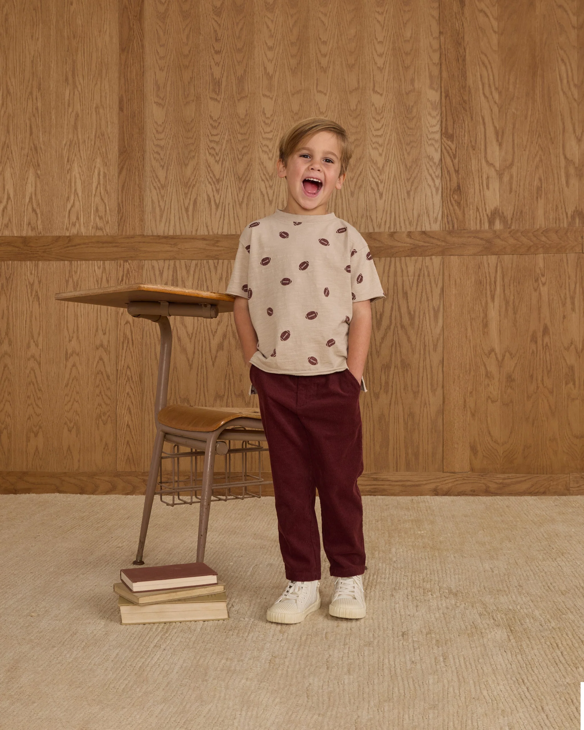 Raw Edge Tee || Footballs - Image 4