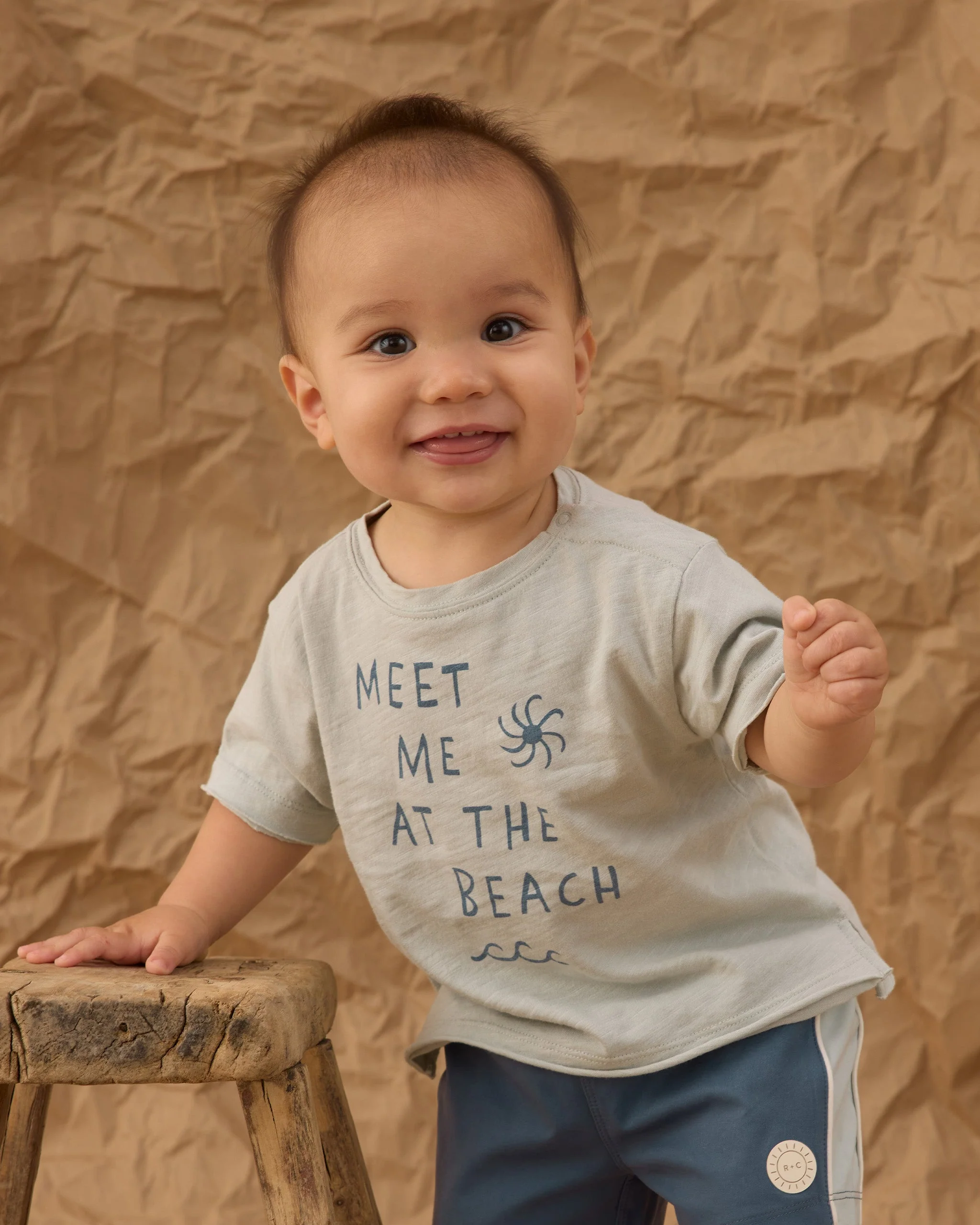 Raw Edge Tee Meet Me At The Beach - Image 3
