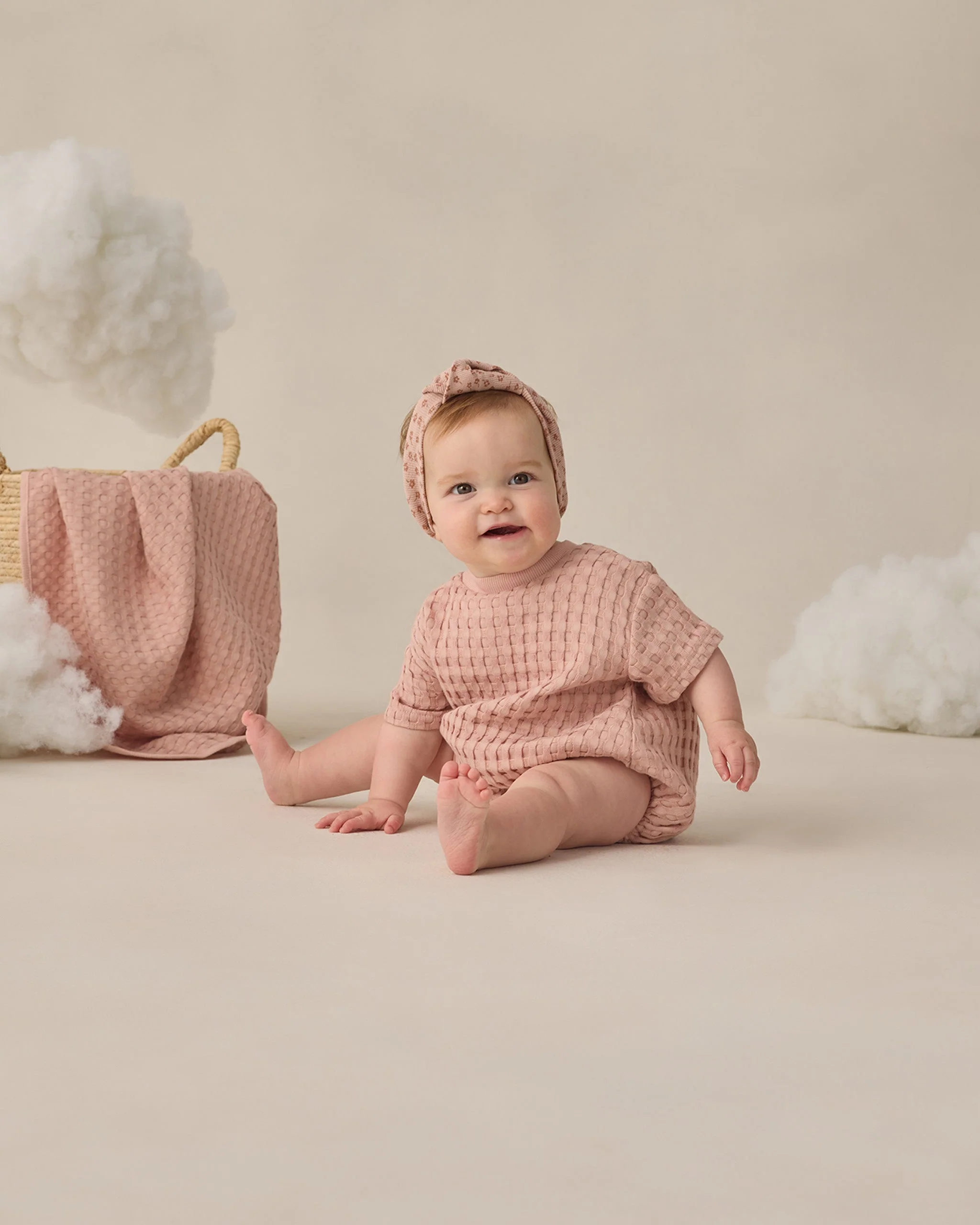 Relaxed Bubble Romper Blush - Image 3