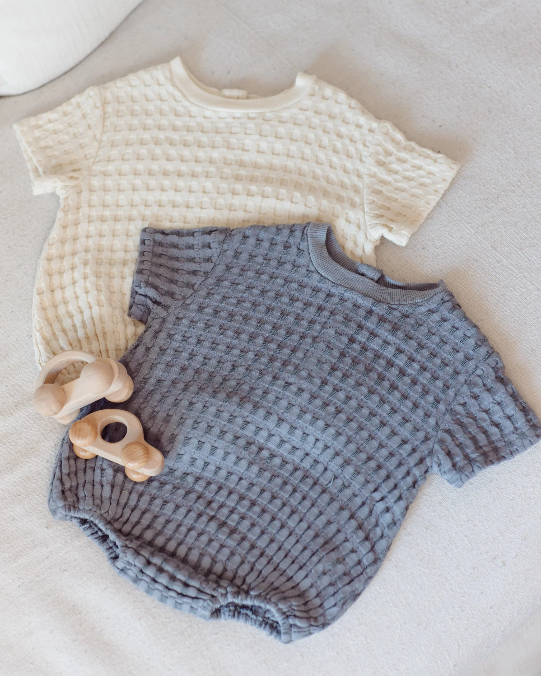 Relaxed Bubble Romper Natural - Image 2