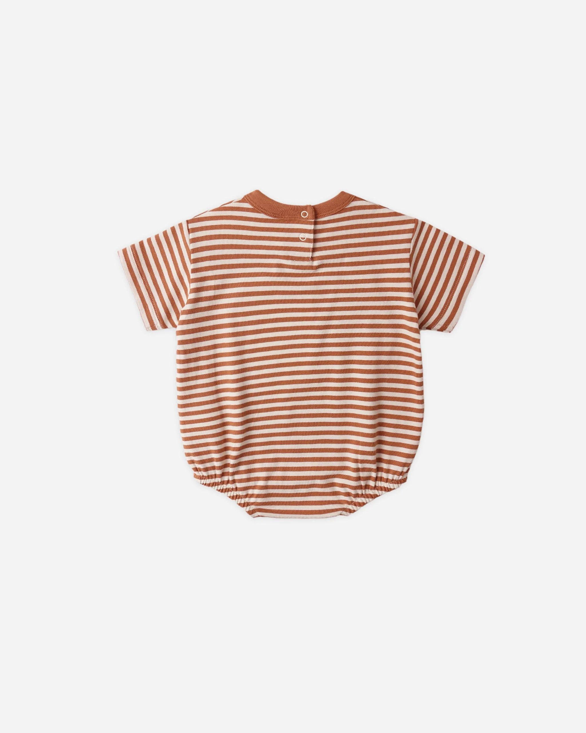 Relaxed Bubble Romper Poppy Stripe - Image 2