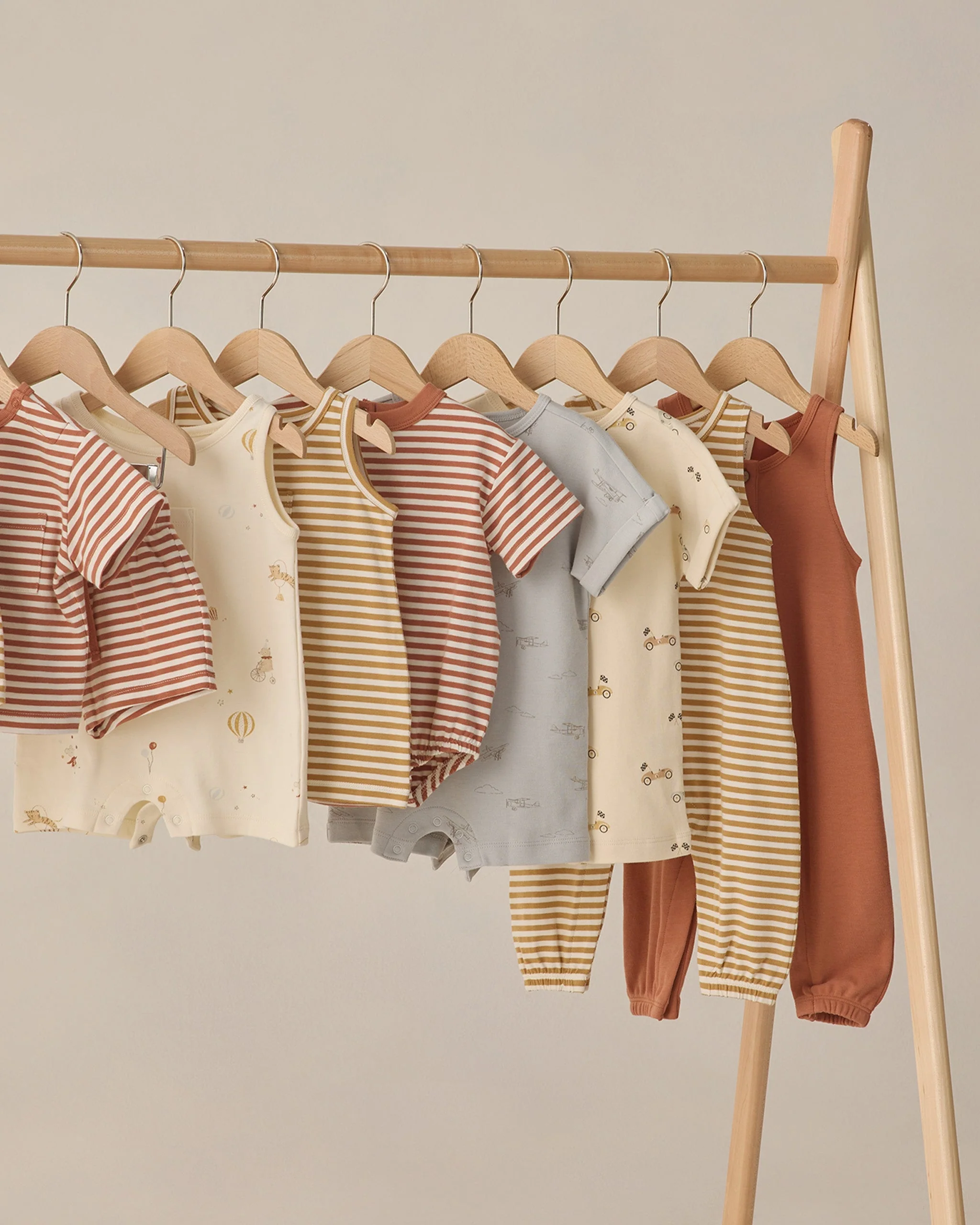 Relaxed Bubble Romper Poppy Stripe - Image 7