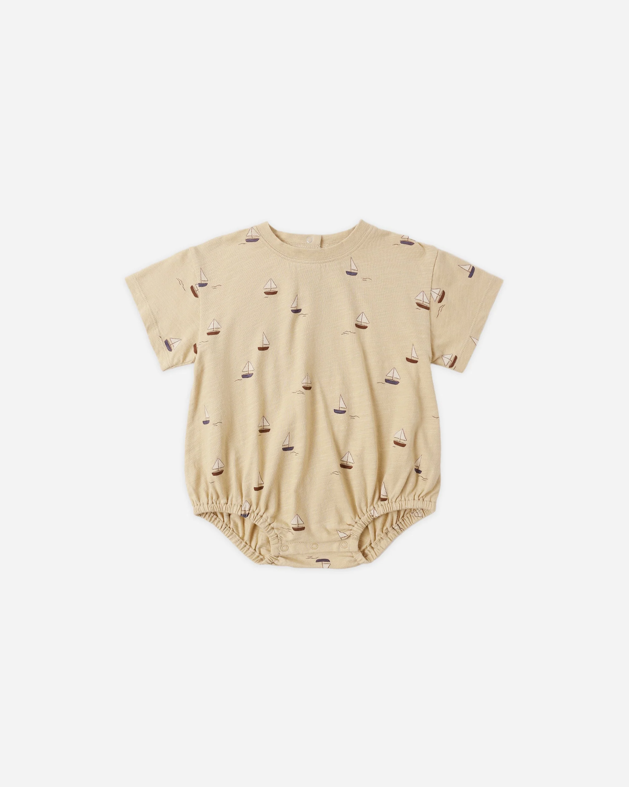 Relaxed Bubble Romper Sailboats
