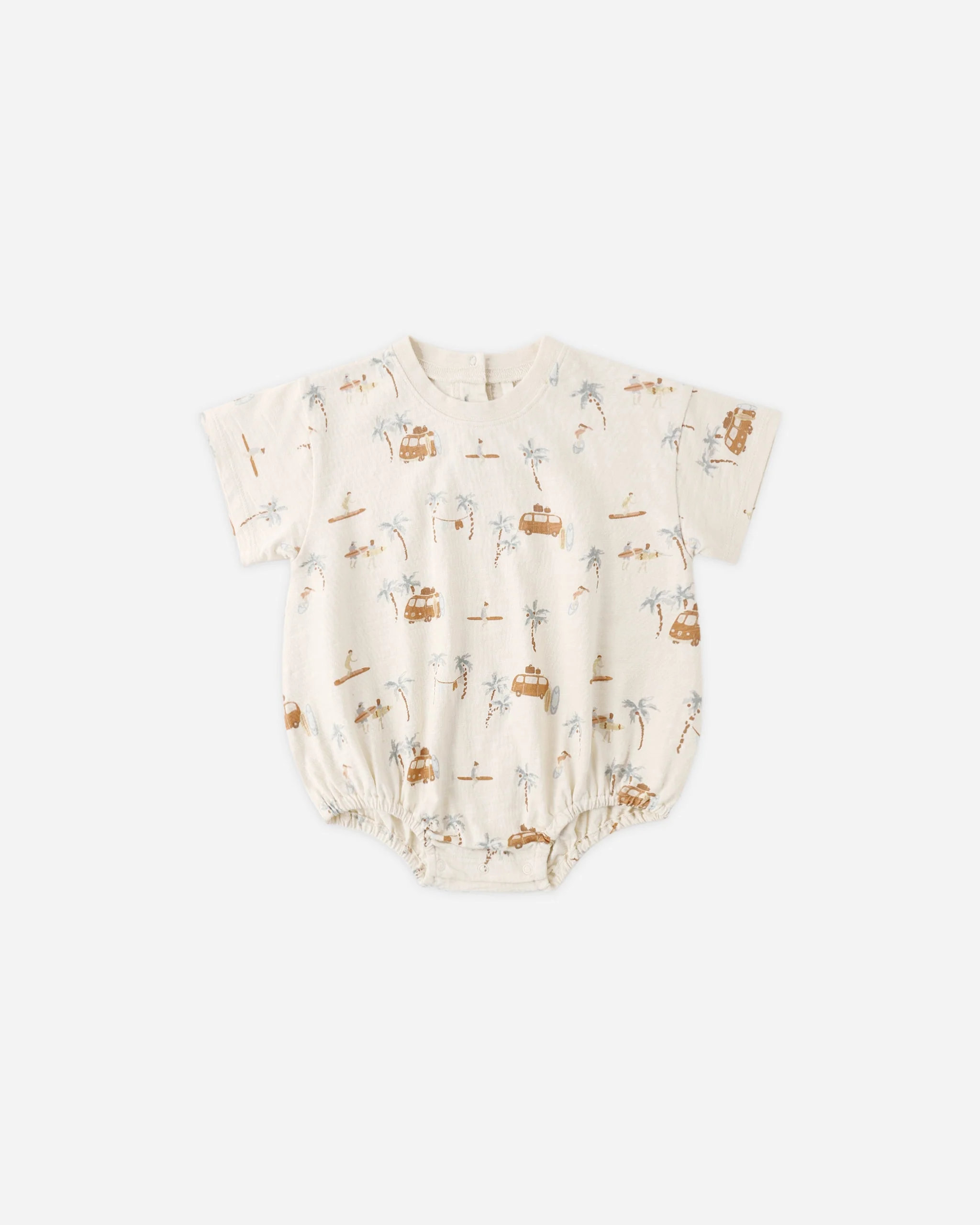 Relaxed Bubble Romper Surf Town