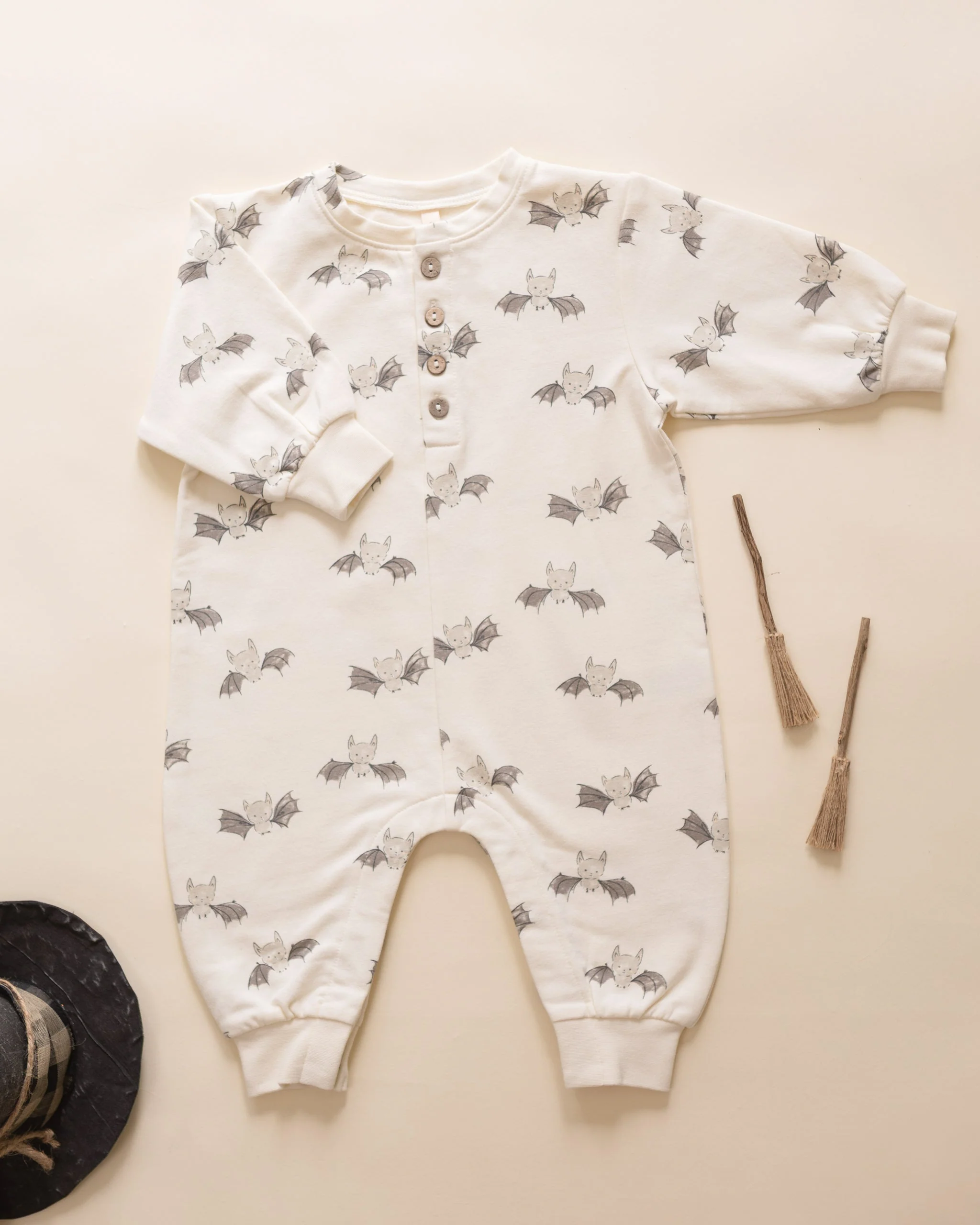 Relaxed Fleece Jumpsuit || Bats - Image 5