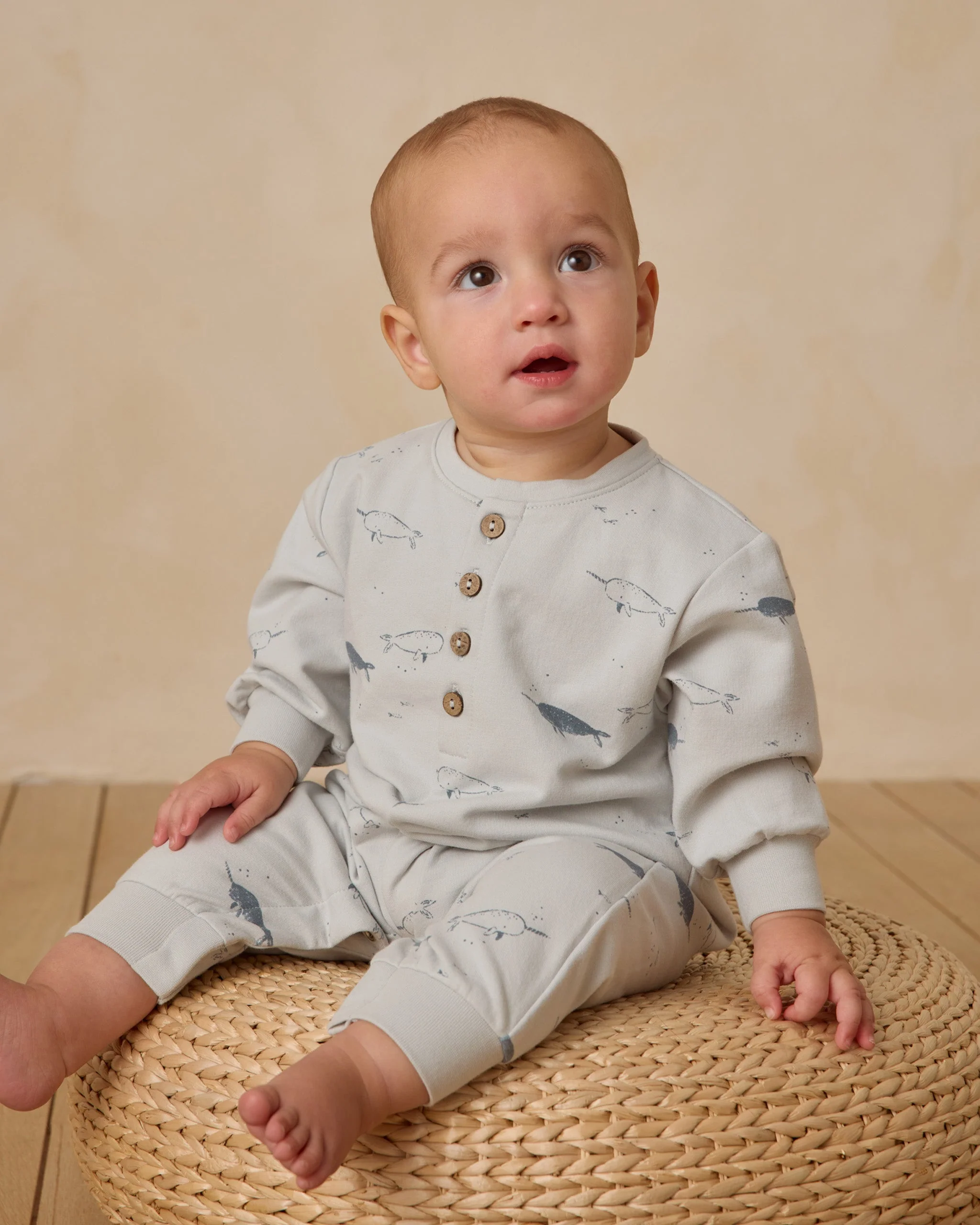 Relaxed Fleece Jumpsuit || Narwhals - Image 3