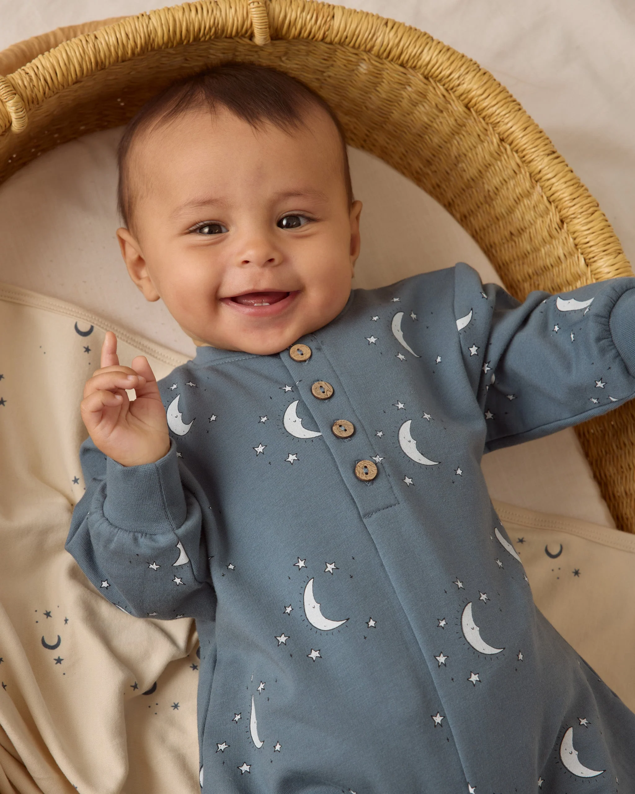 Relaxed Fleece Jumpsuit || Silver Moons - Image 3