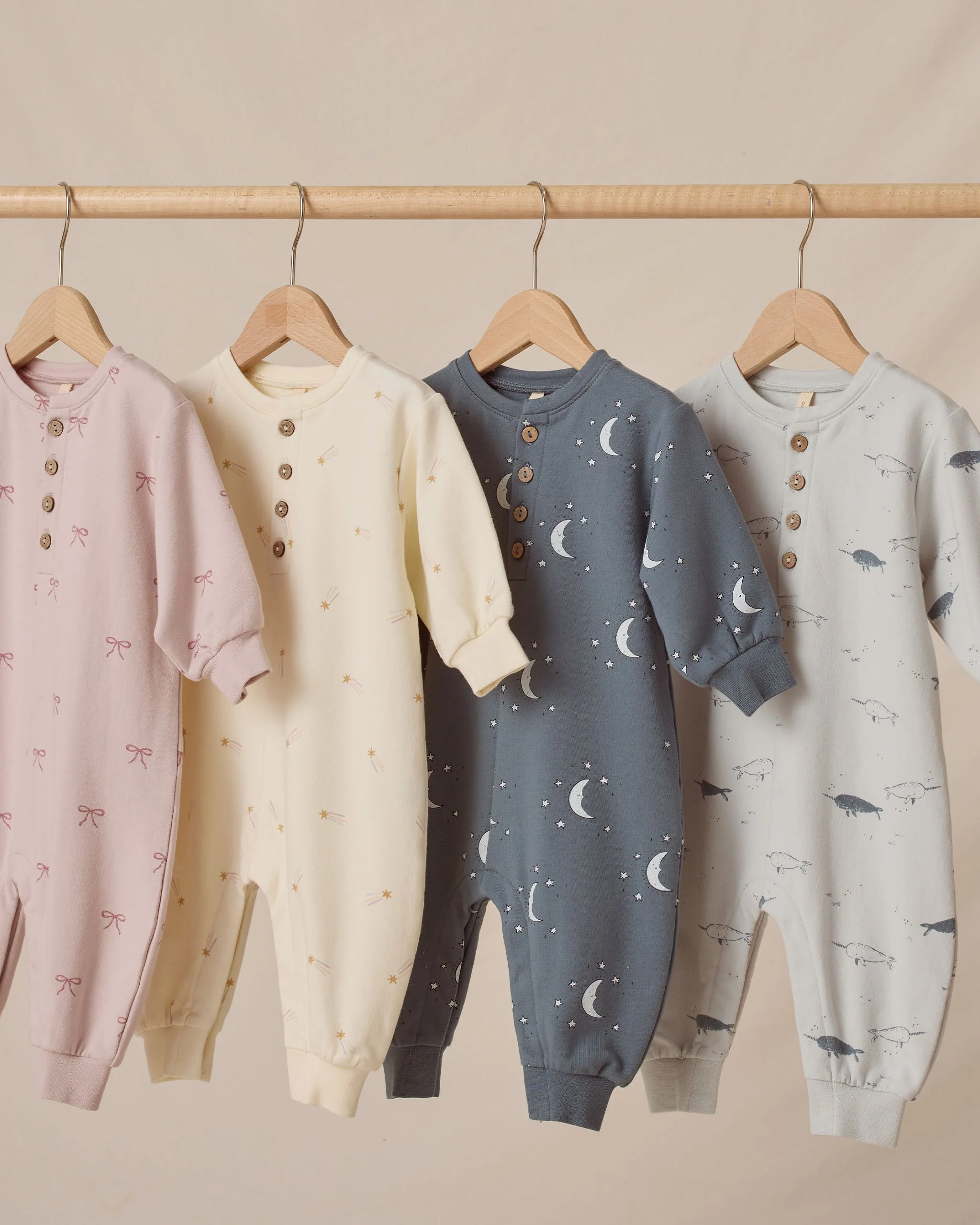 Relaxed Fleece Jumpsuit || Silver Moons - Image 5