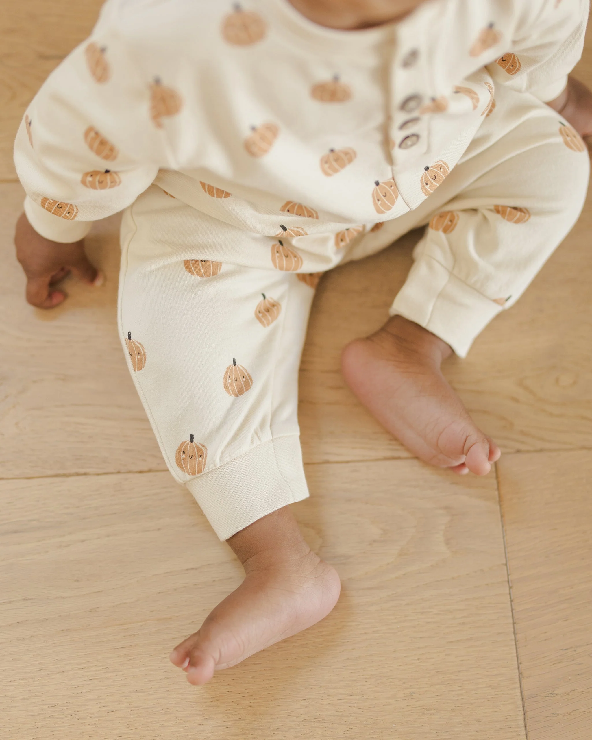 Relaxed Fleece Jumpsuit || Smiley Pumpkins - Image 3