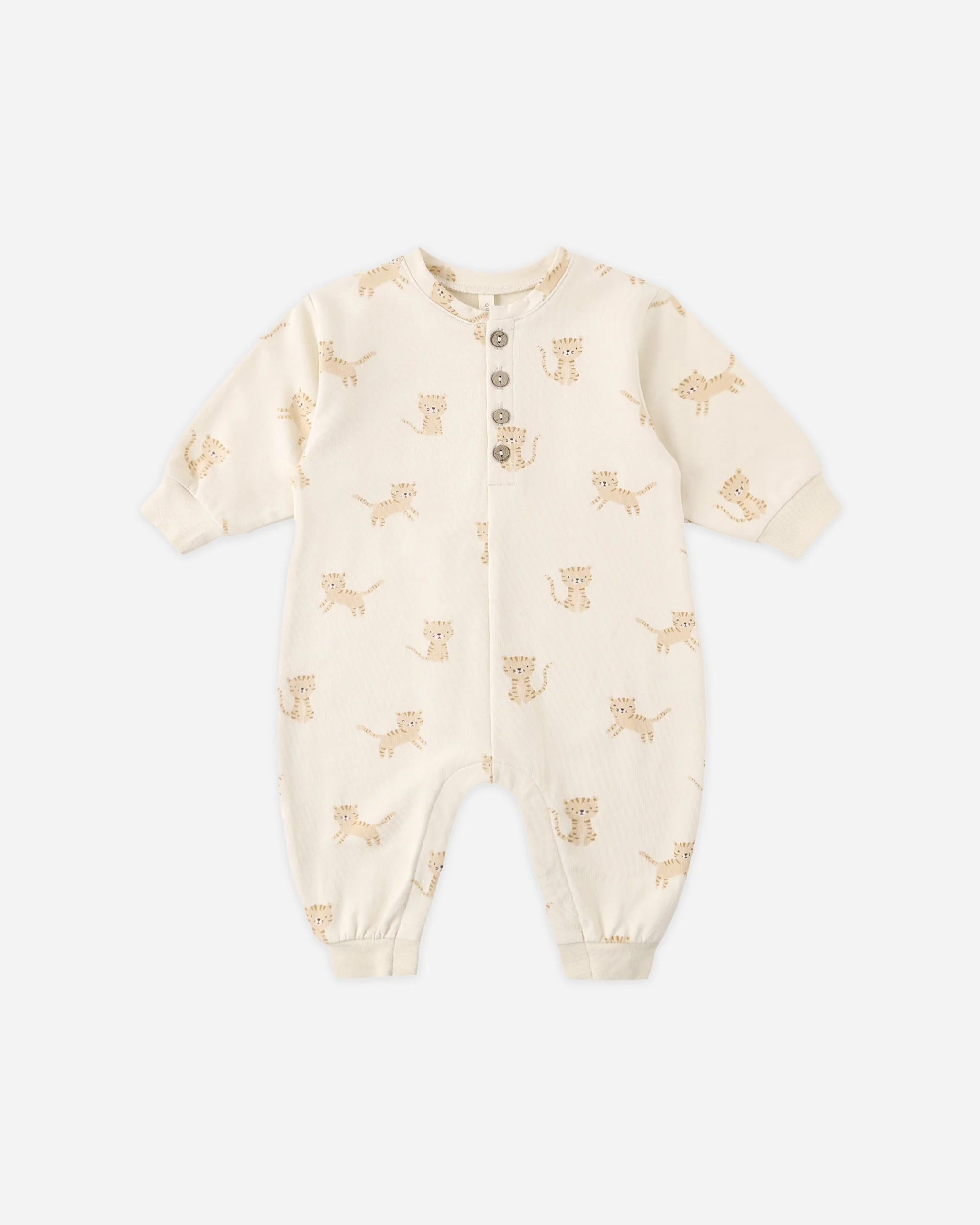 Relaxed Fleece Jumpsuit Tigers