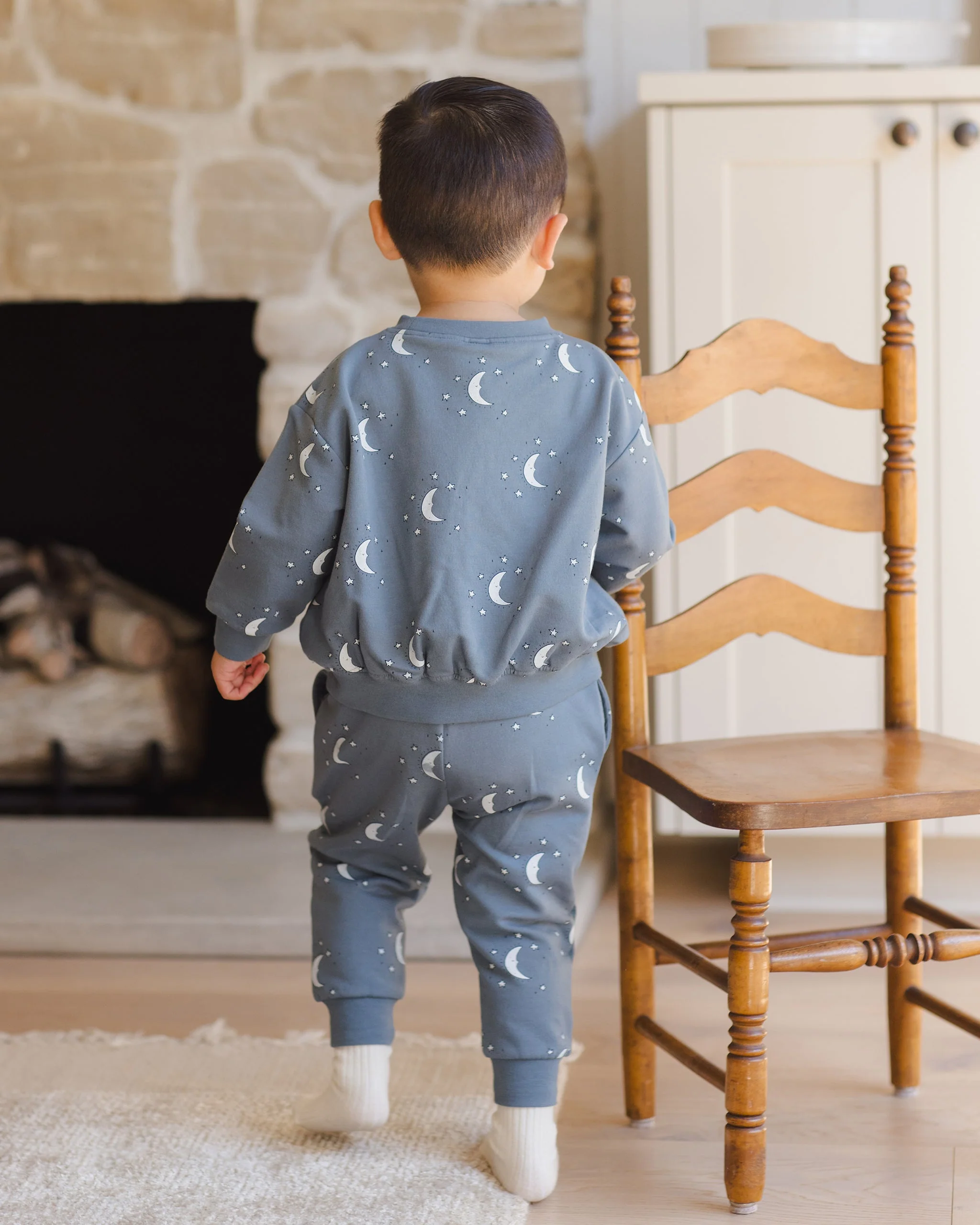 Relaxed Fleece Sweatpant || Silver Moons - Image 4