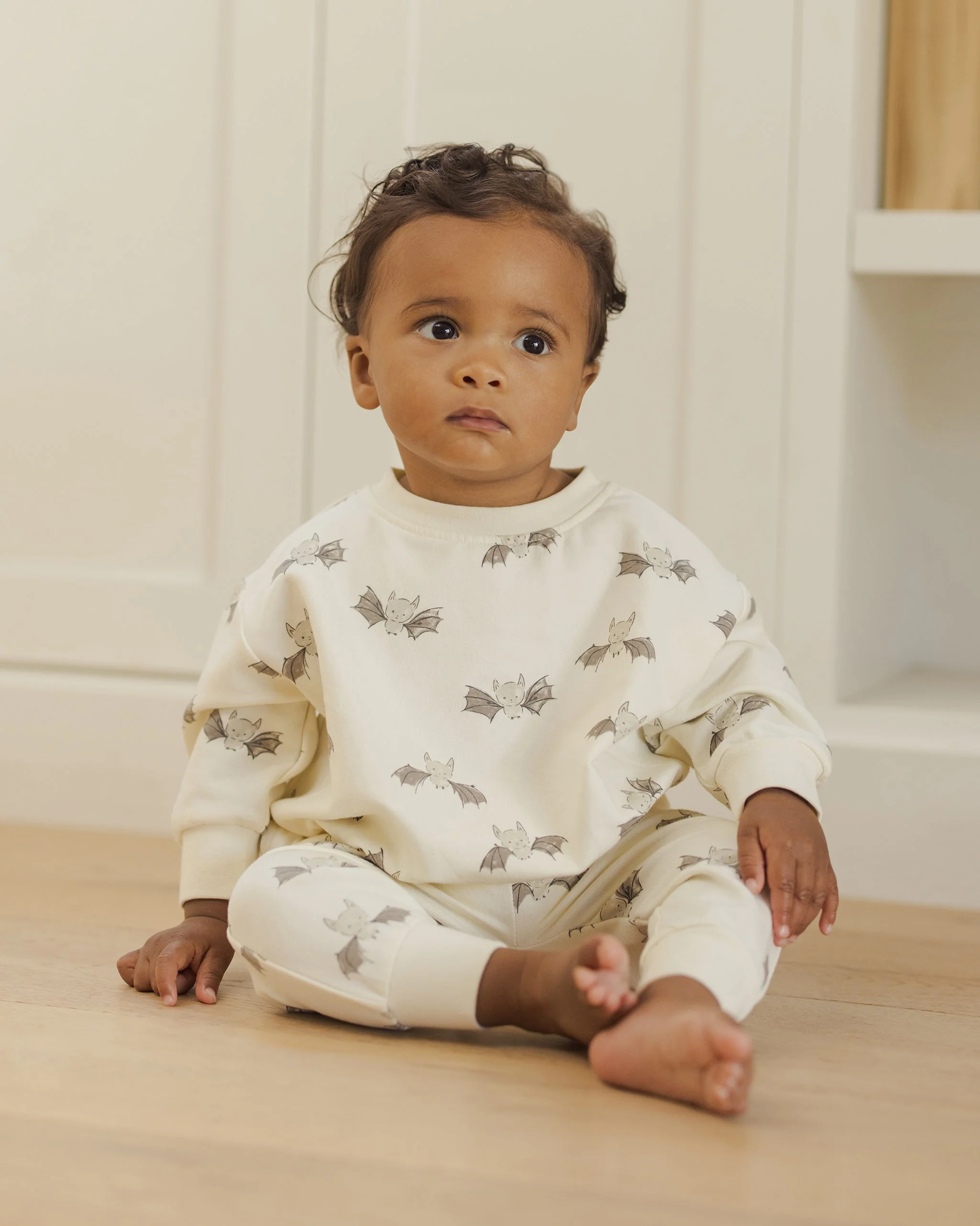 Relaxed Fleece Sweatshirt || Bats - Image 3