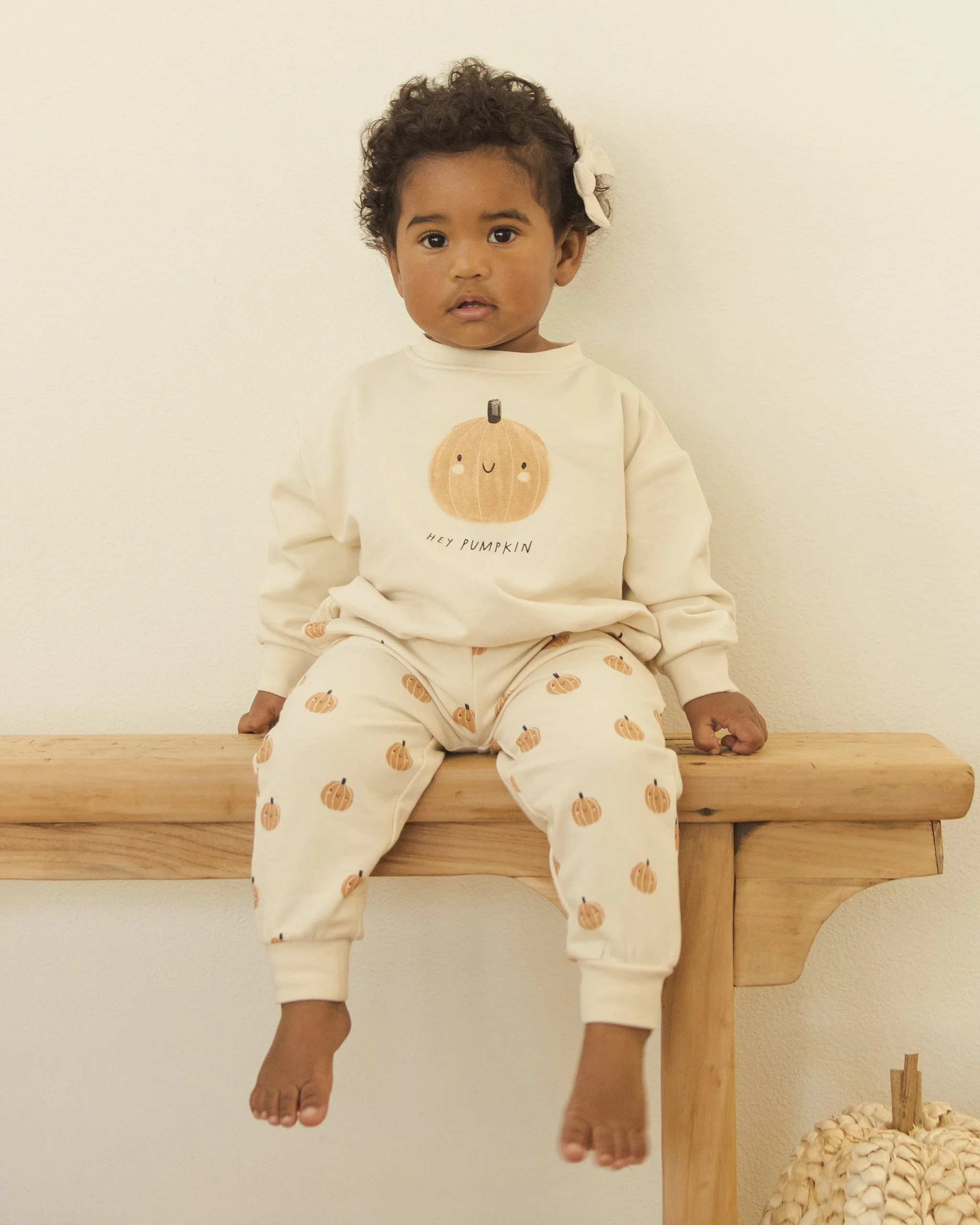 Relaxed Fleece Sweatshirt || Pumpkin - Image 2