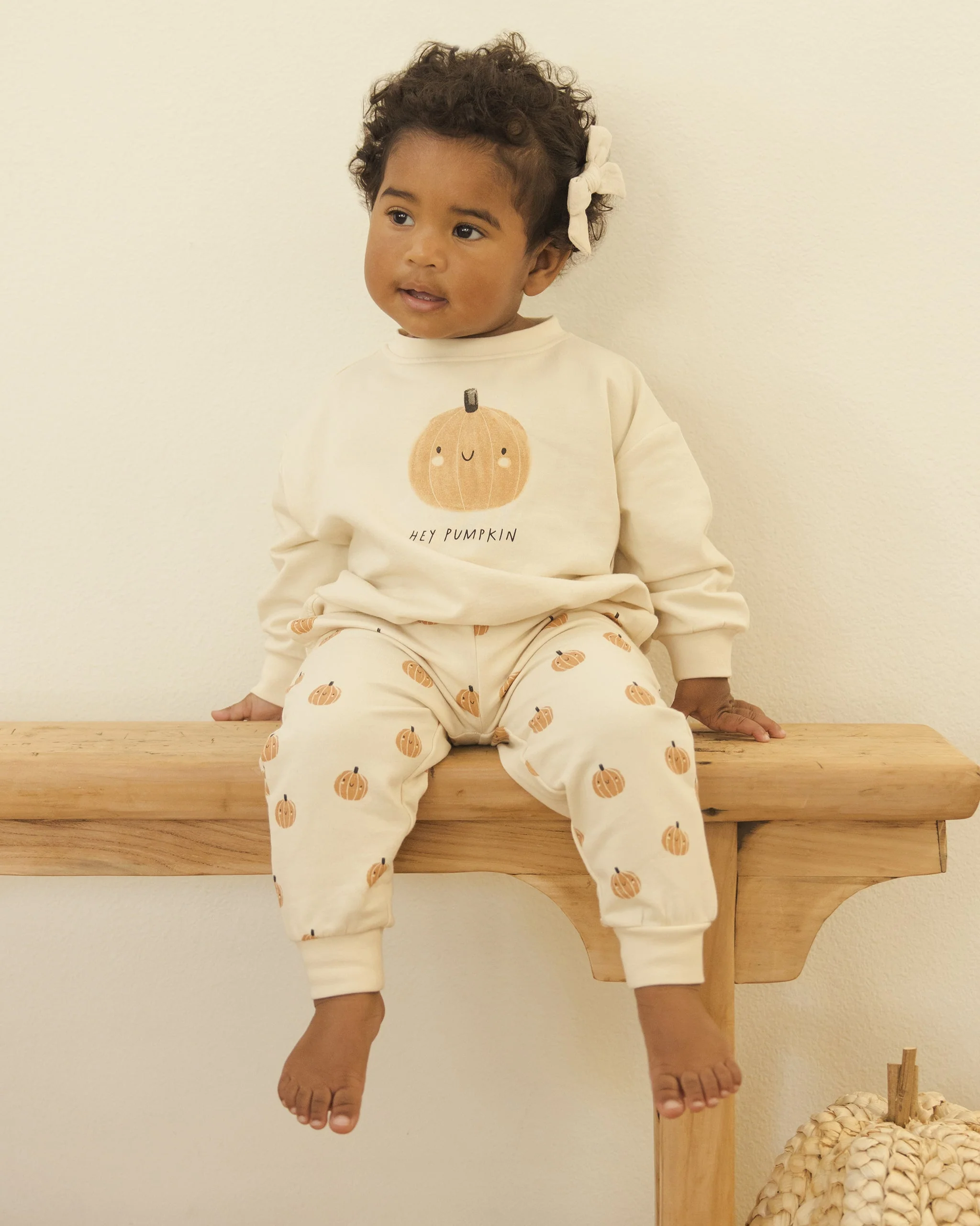 Relaxed Fleece Sweatshirt || Pumpkin - Image 3