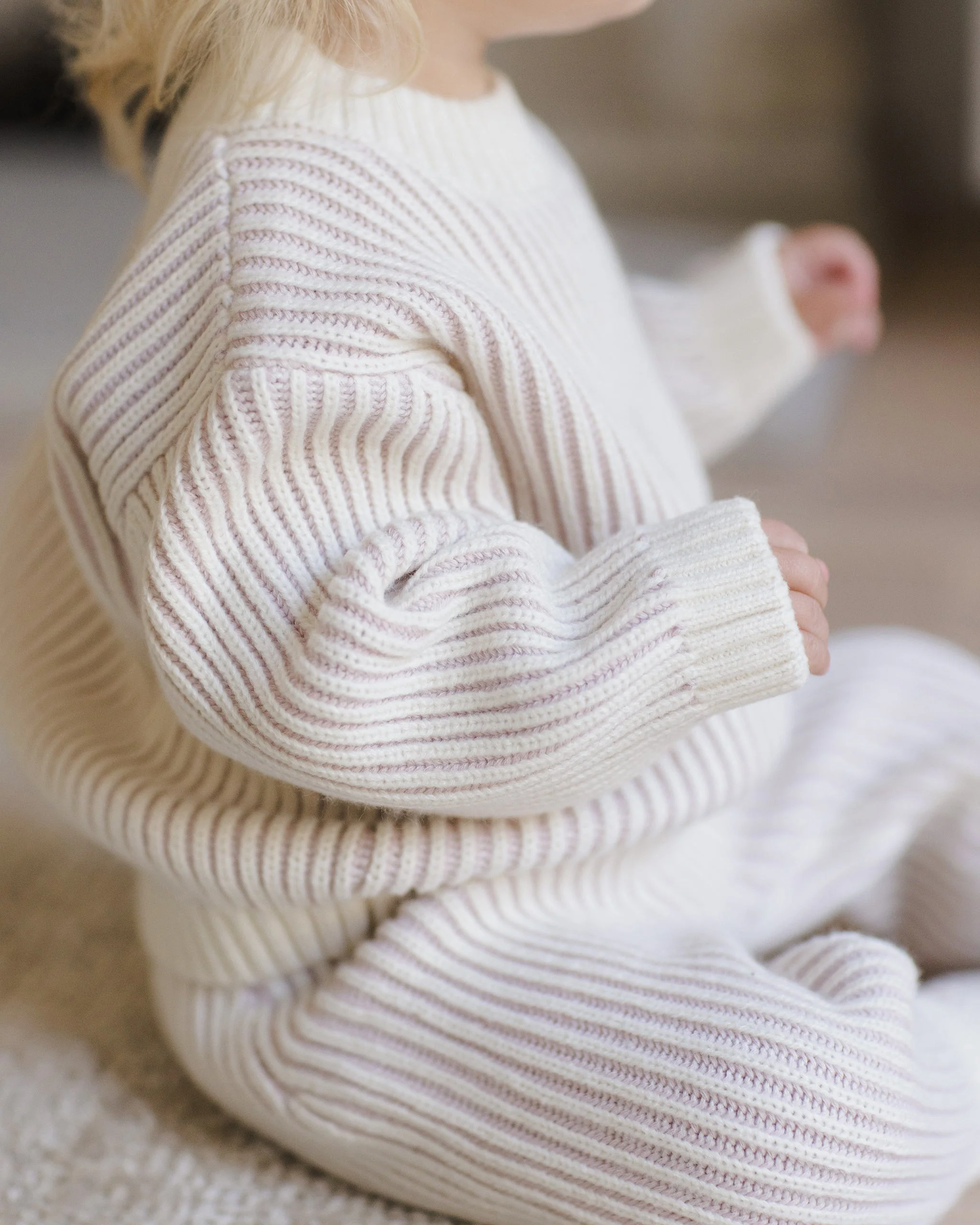 Relaxed Knit Sweater || Lilac - Image 3