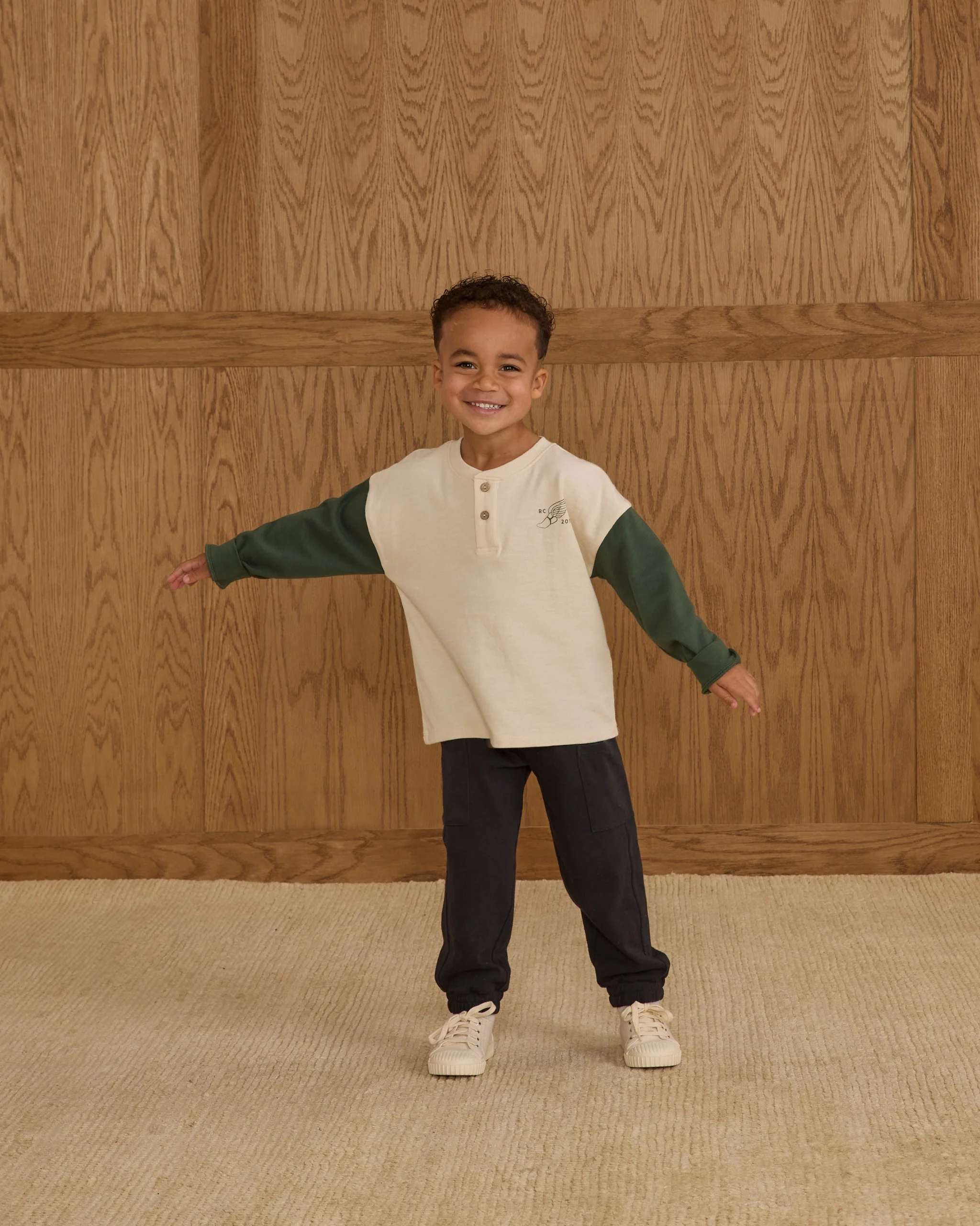 Relaxed Long Sleeve Henley || Chase Your Dreams - Image 5