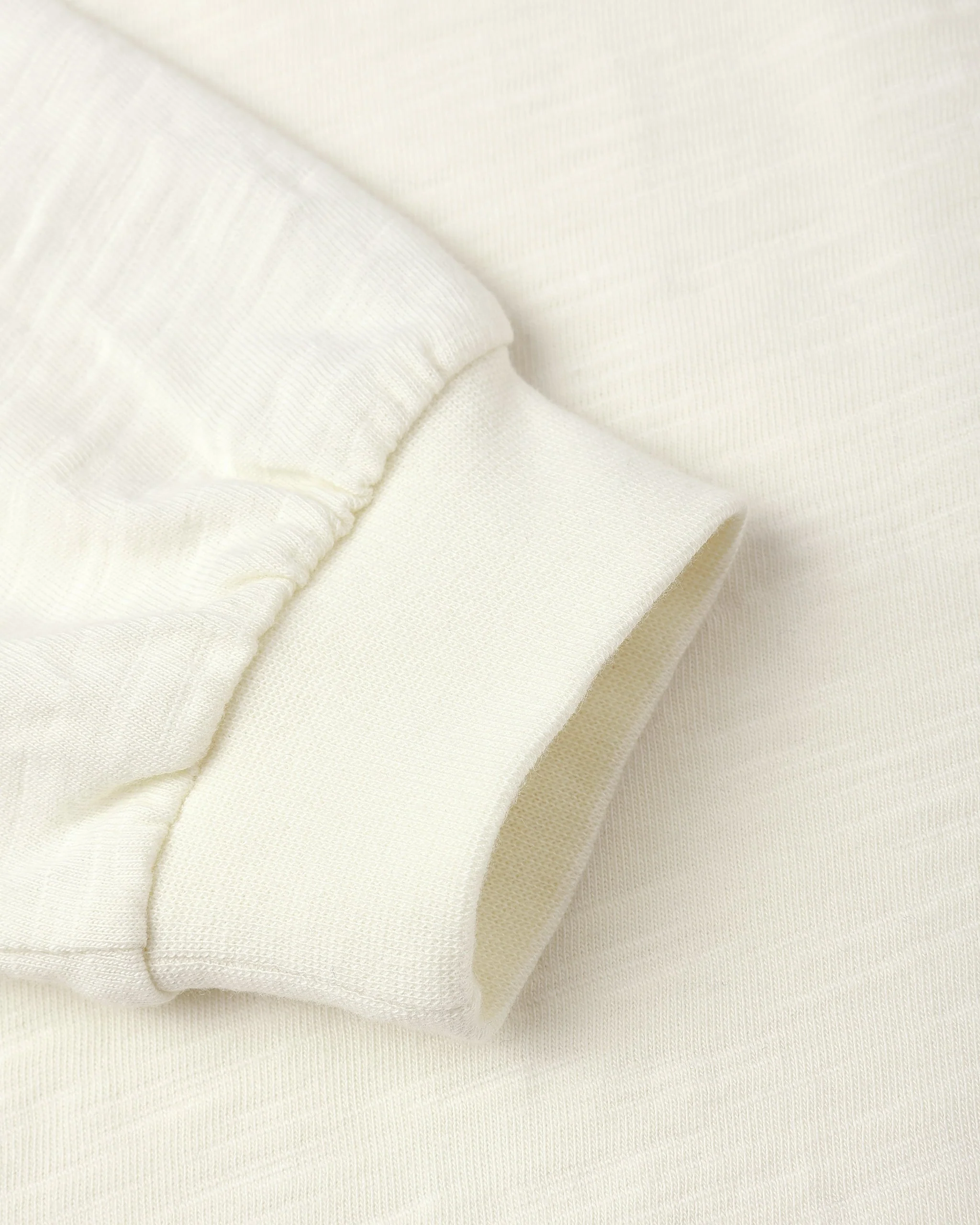 Relaxed Long Sleeve Tee || Ivory - Image 4