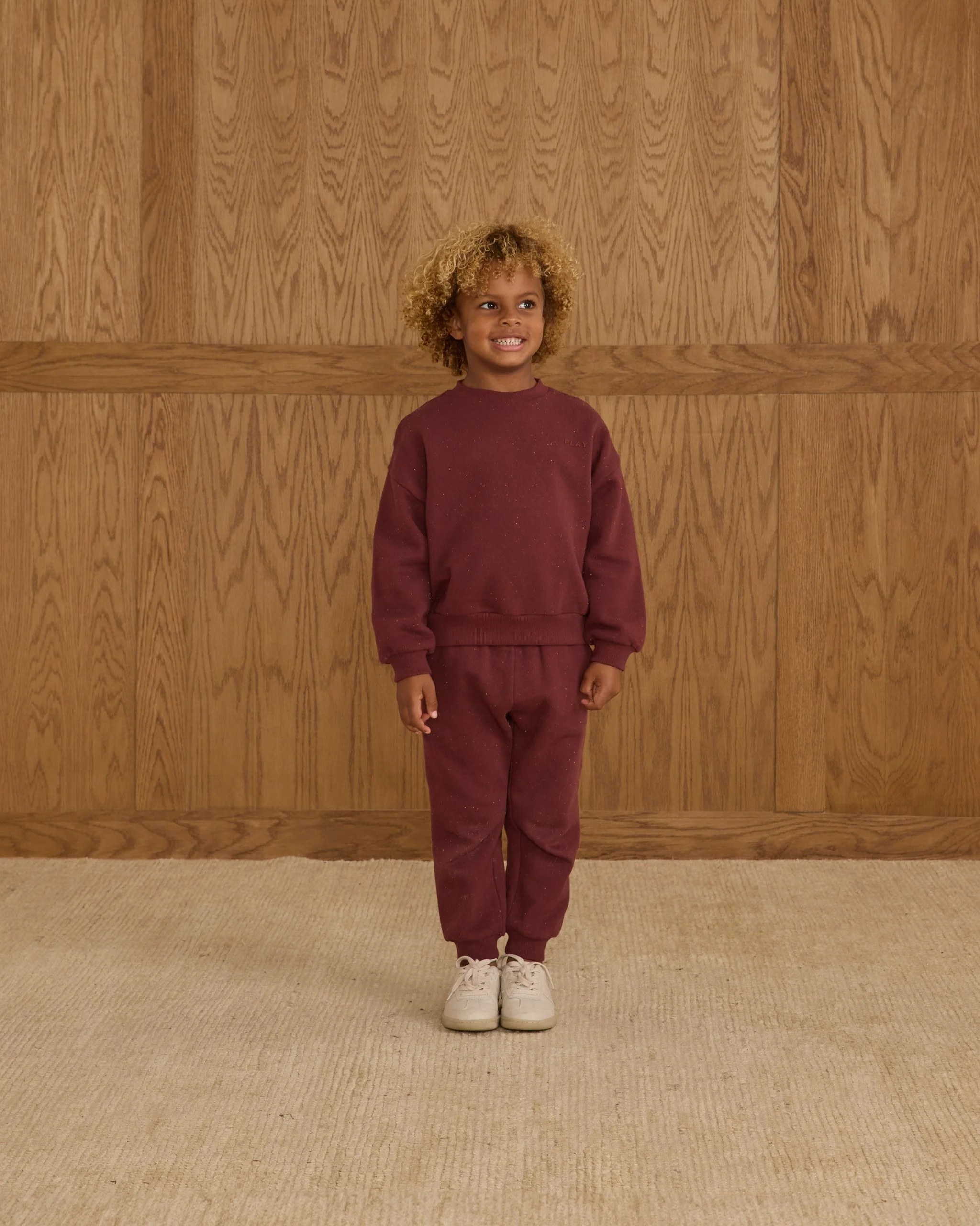 Relaxed Sweatpant || Burgundy - Image 2