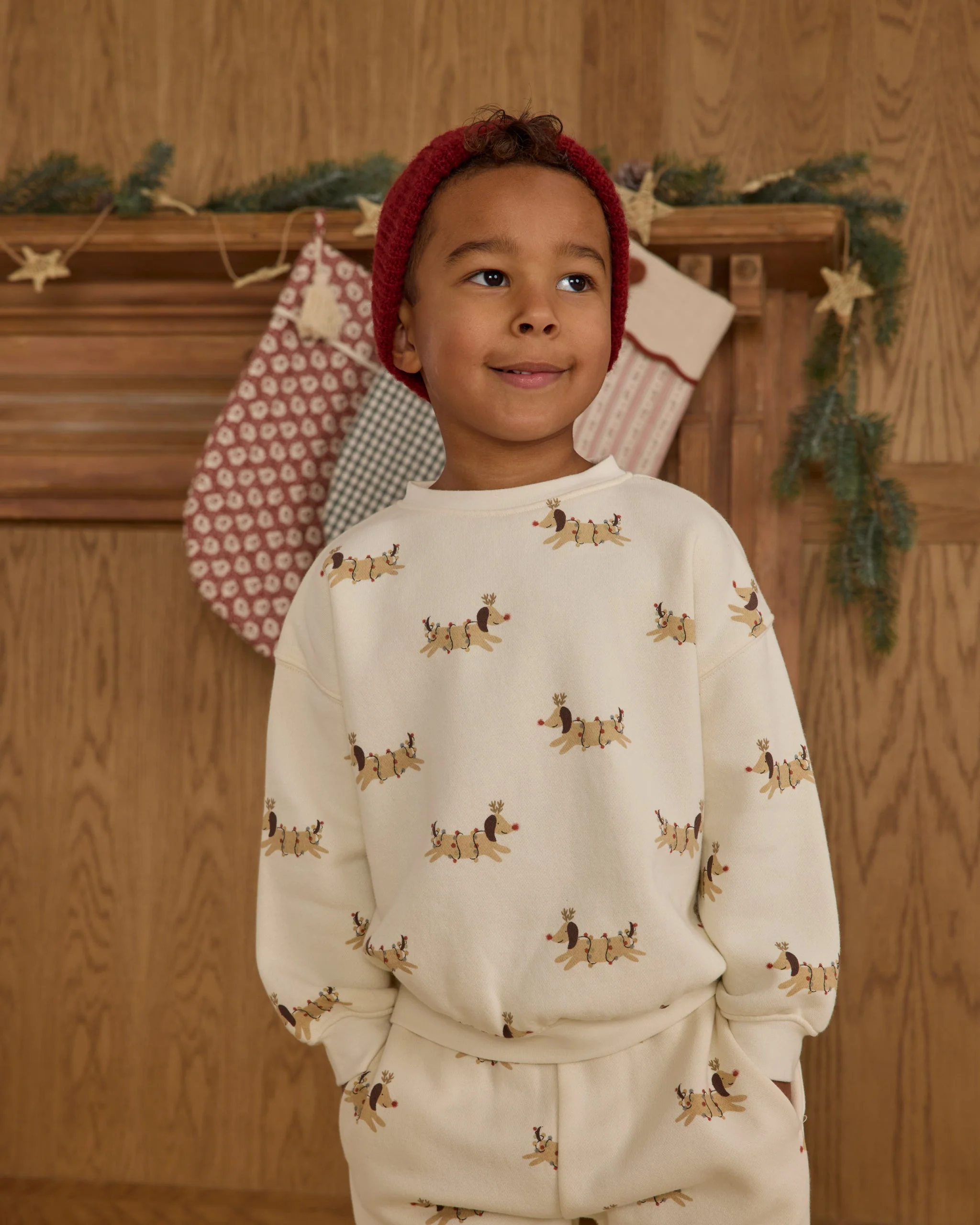 Relaxed Sweatshirt || Christmas Dogs - Image 2
