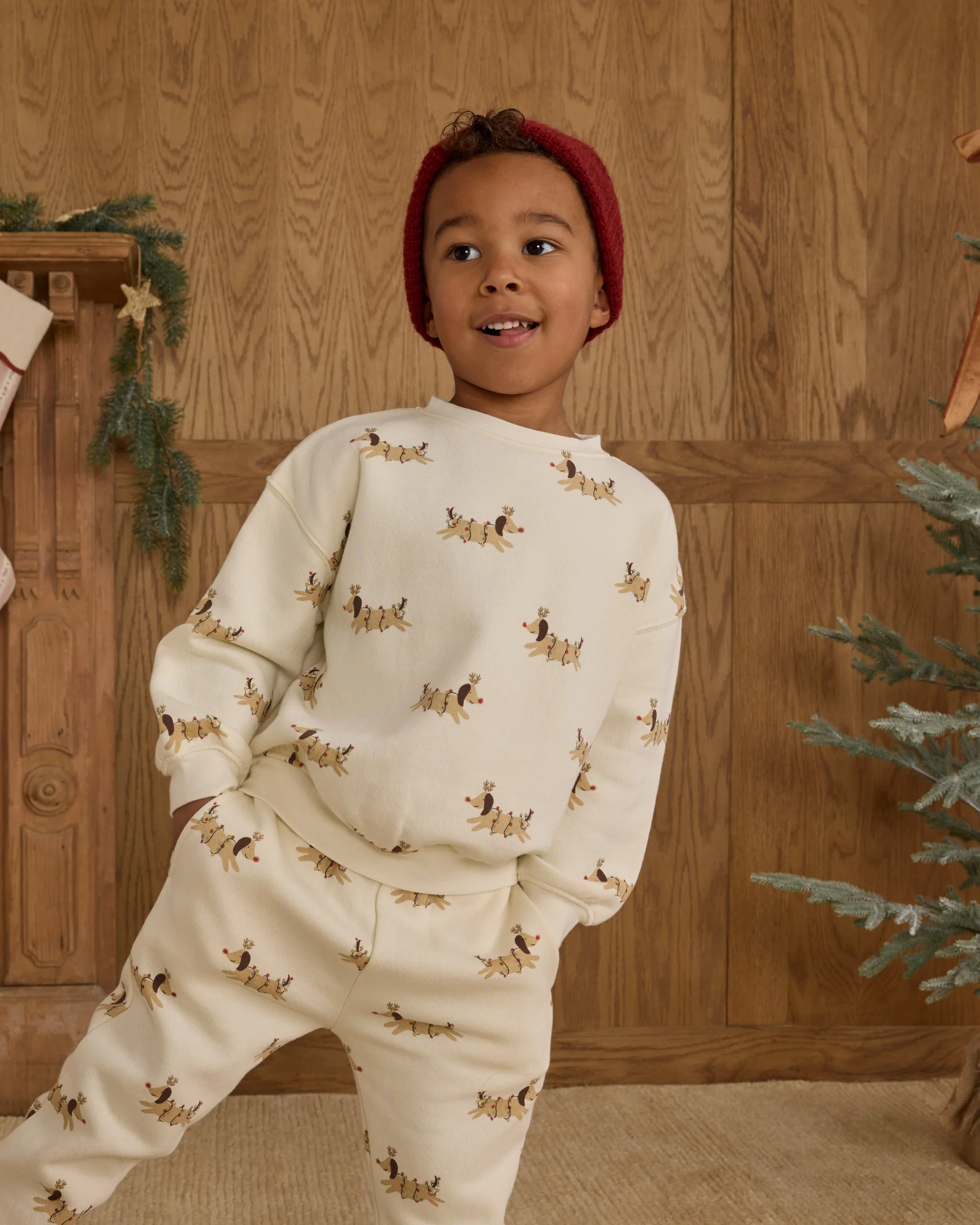 Relaxed Sweatshirt || Christmas Dogs - Image 4