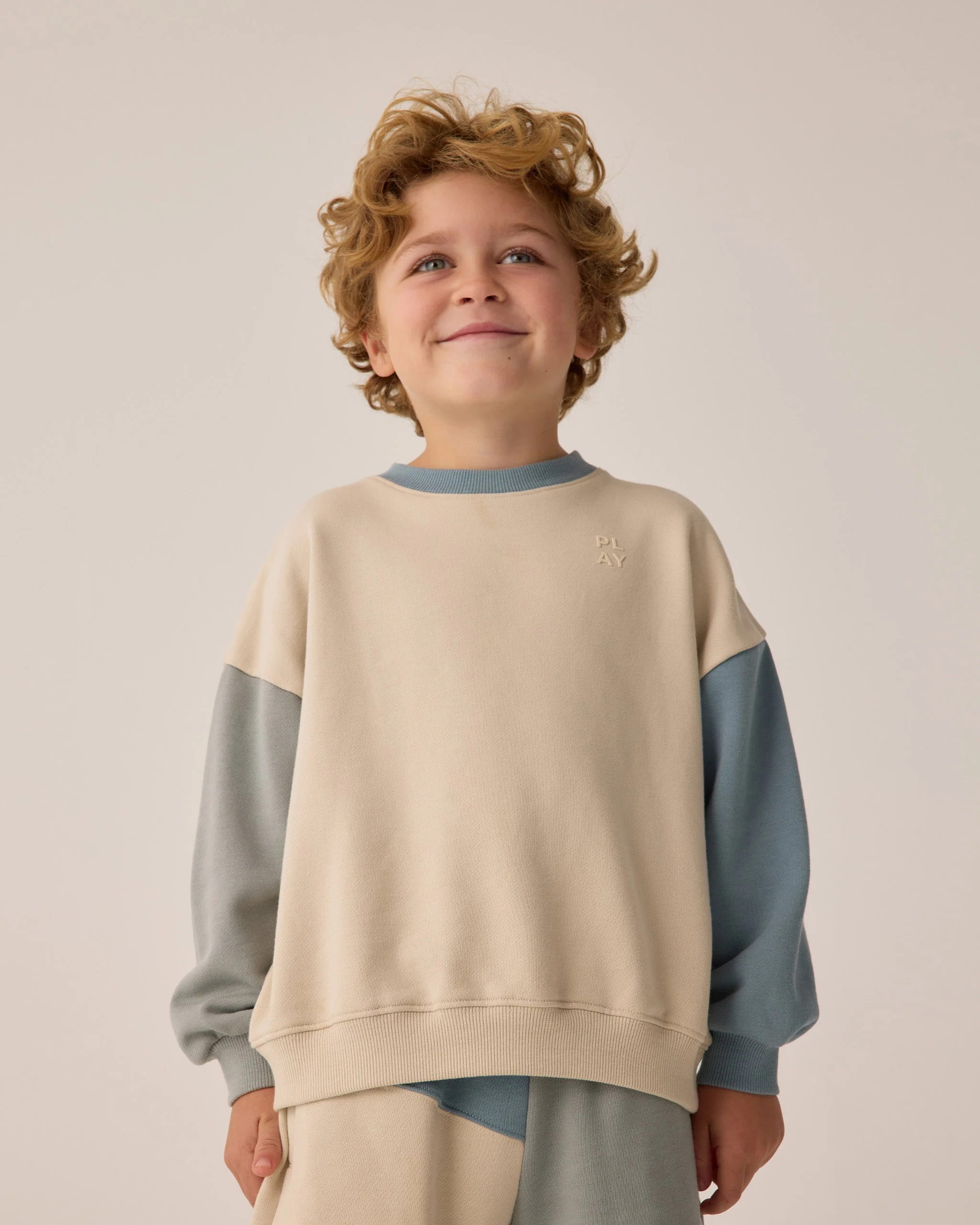 Relaxed Sweatshirt || Color Block - Image 2