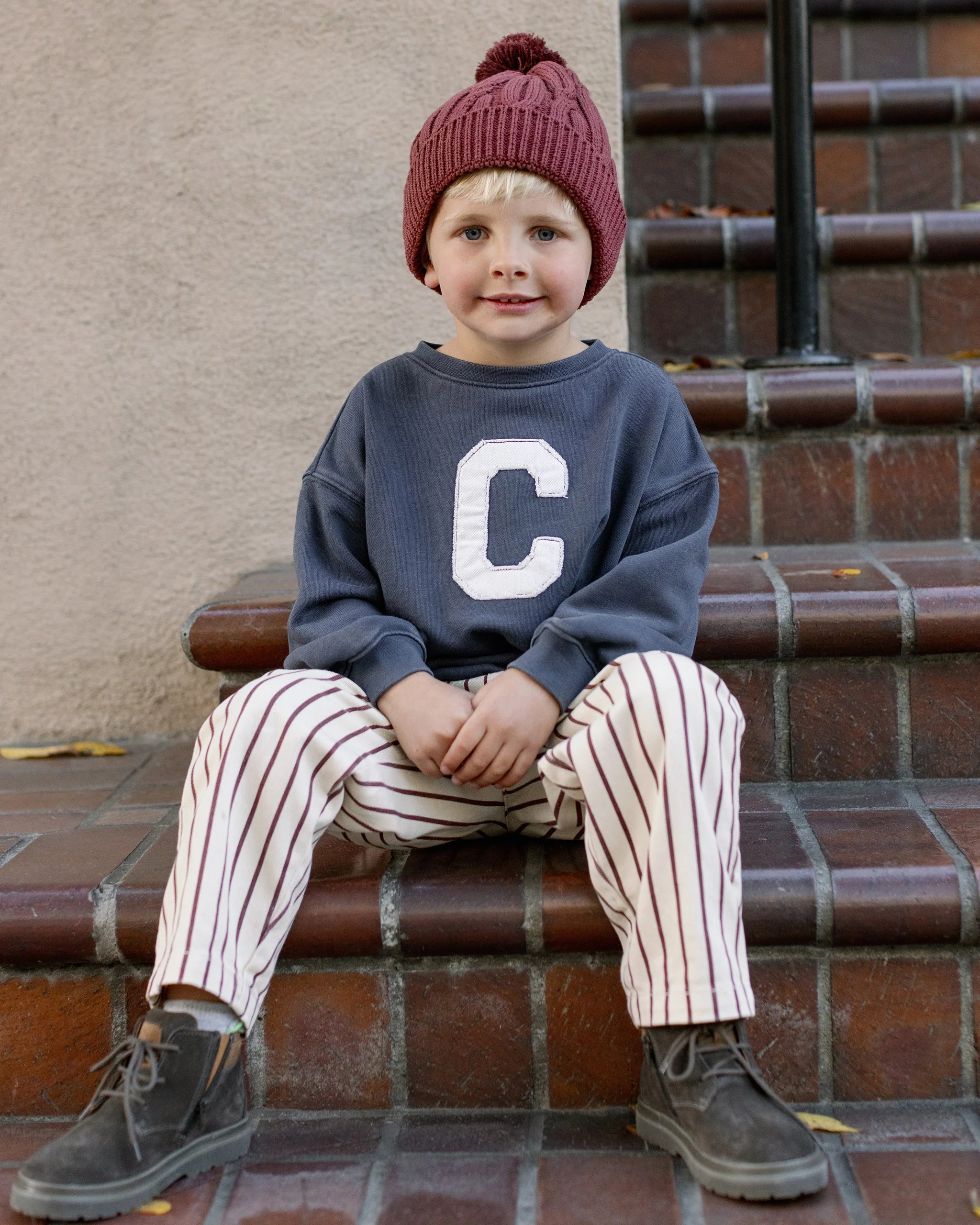 Relaxed Sweatshirt || Navy - Image 5