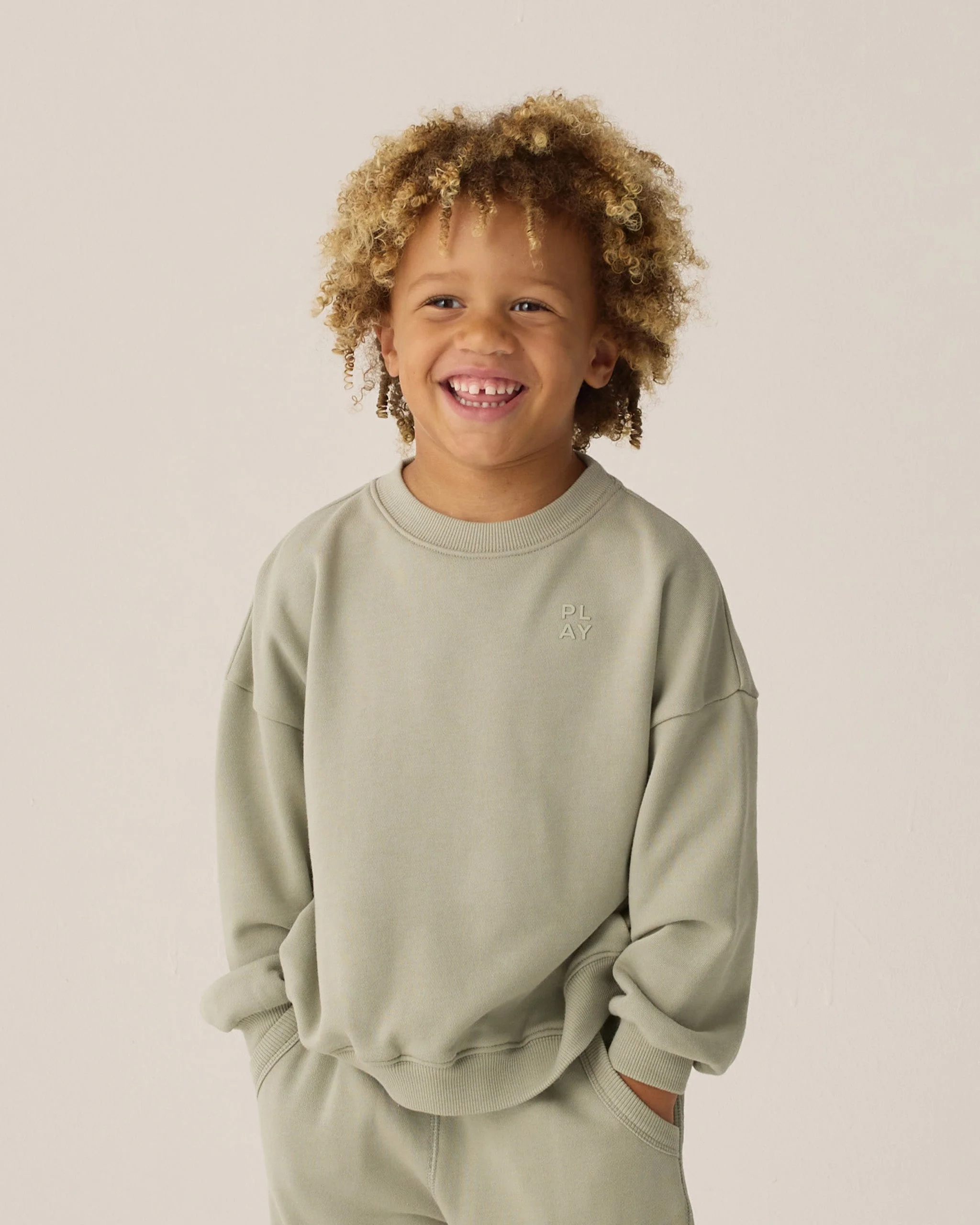 Relaxed Sweatshirt || Sage - Image 4