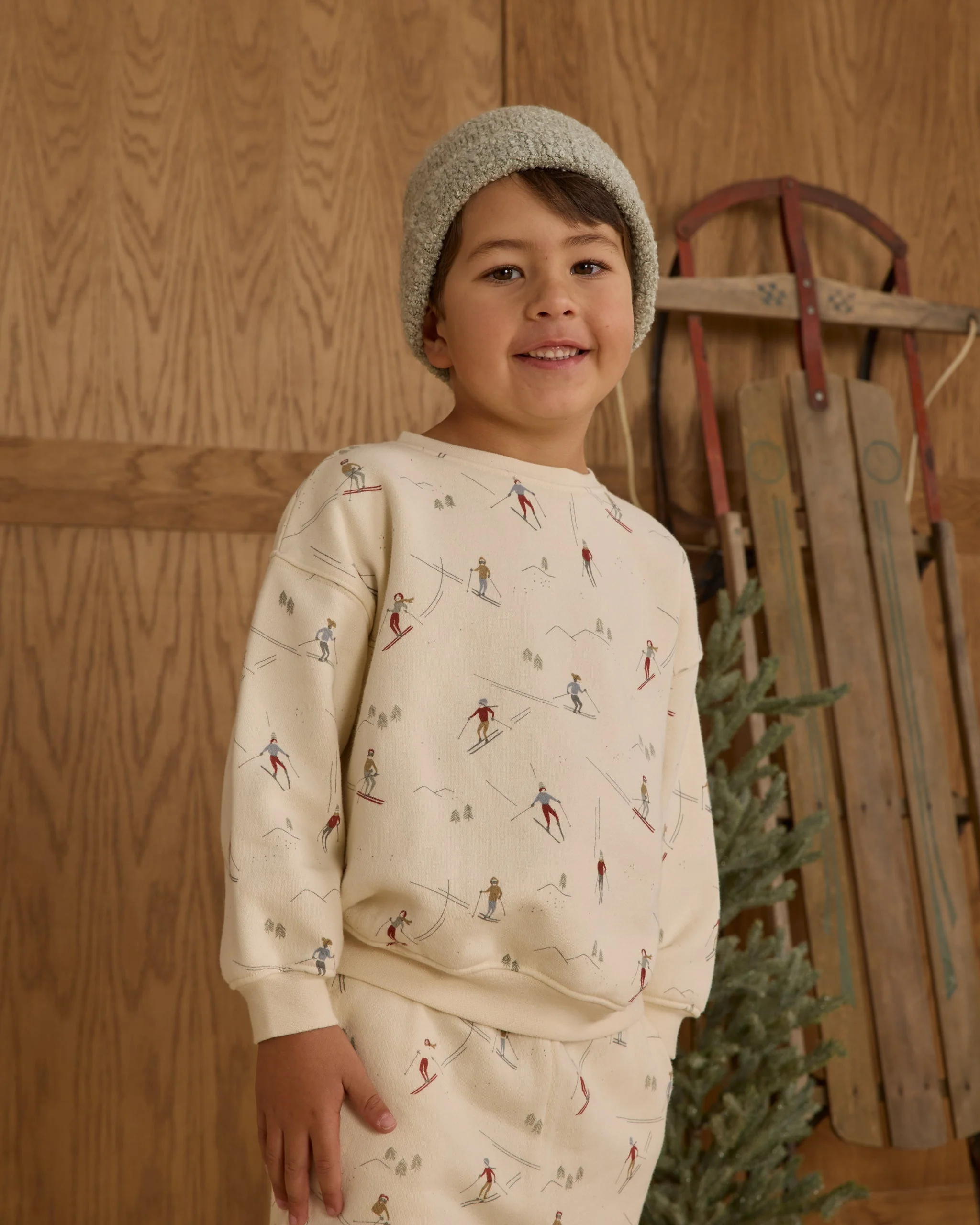 Relaxed Sweatshirt || Skiers - Image 3