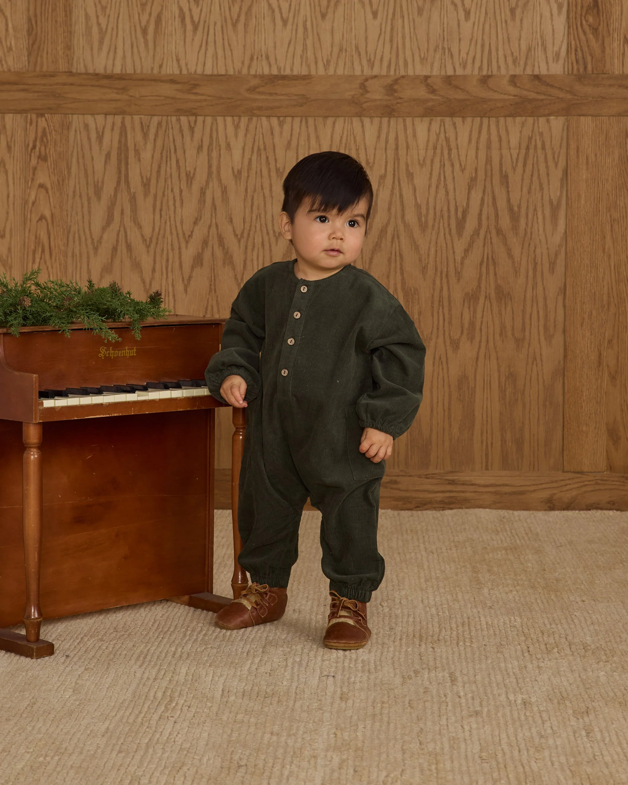Relaxed Woven Jumpsuit || Evergreen - Image 2