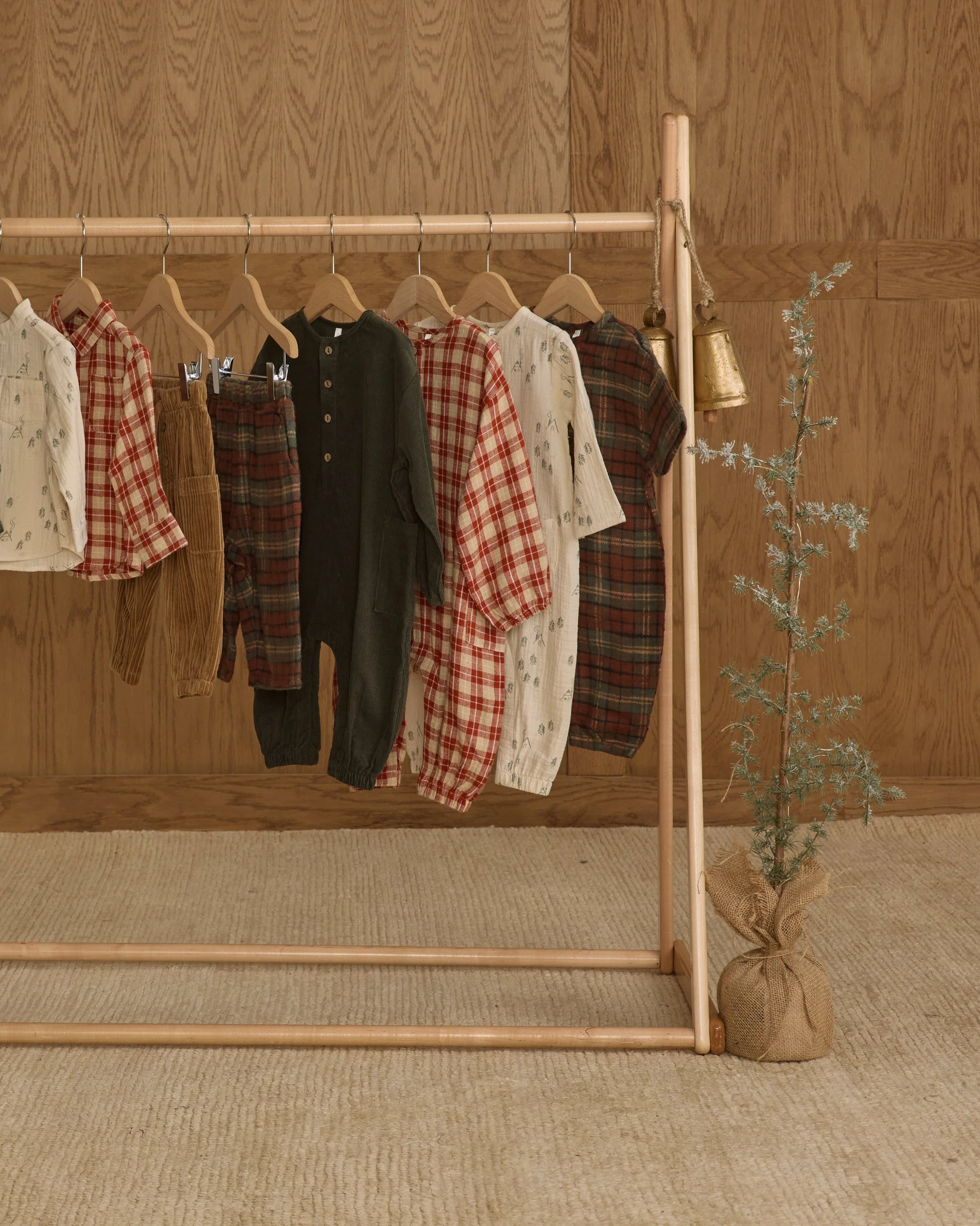 Relaxed Woven Jumpsuit || Red Plaid - Image 5