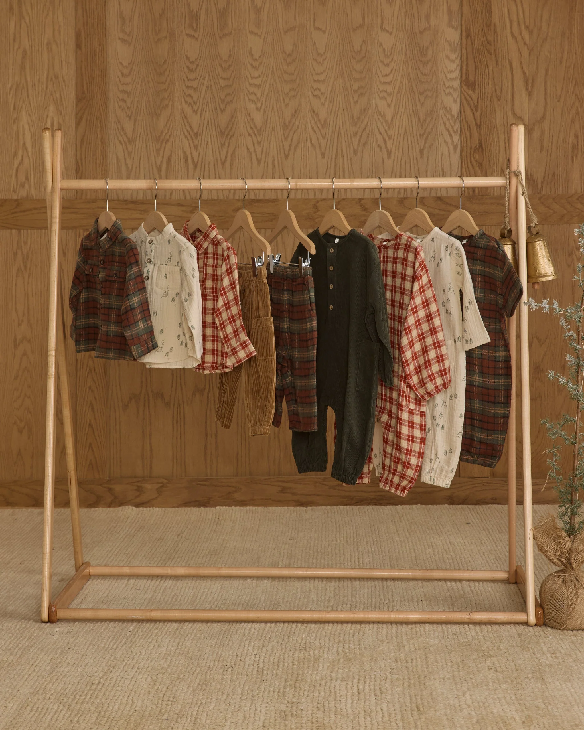 Relaxed Woven Jumpsuit || Red Plaid - Image 6